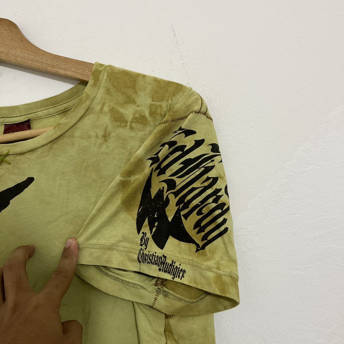 Christian Audigier Vintage Ed Hardy by Christian Audigier Satan tiedye Tshirt Size US L / EU 52-54 / 3 - 7 Thumbnail