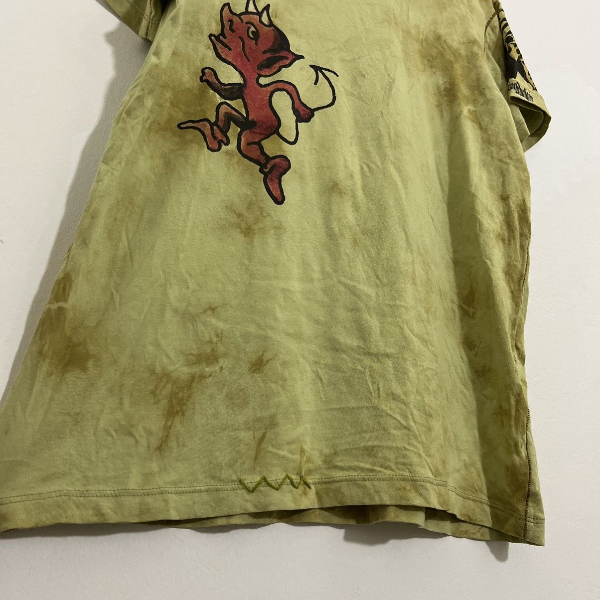 Christian Audigier Vintage Ed Hardy by Christian Audigier Satan tiedye Tshirt Size US L / EU 52-54 / 3 - 9 Thumbnail