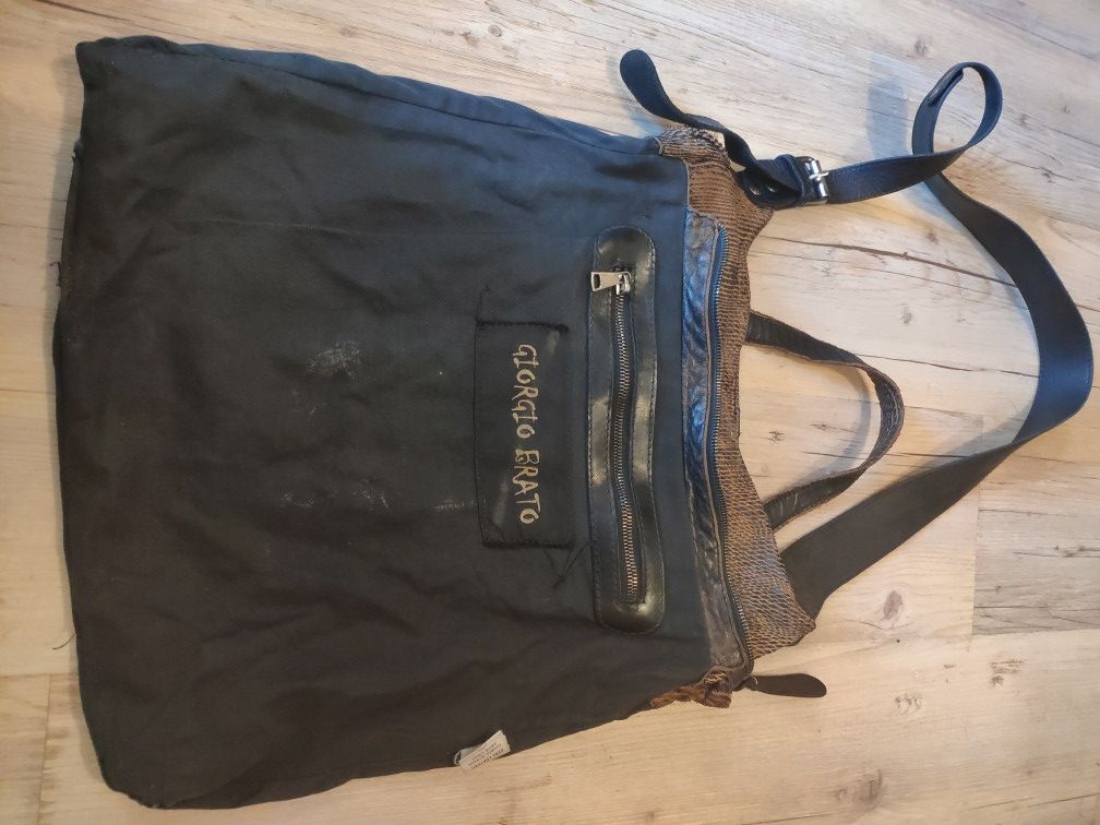 Giorgio Brato Brown washed Leather shoulder bag.Like Rick Owens or Julius Size ONE SIZE - 6 Thumbnail