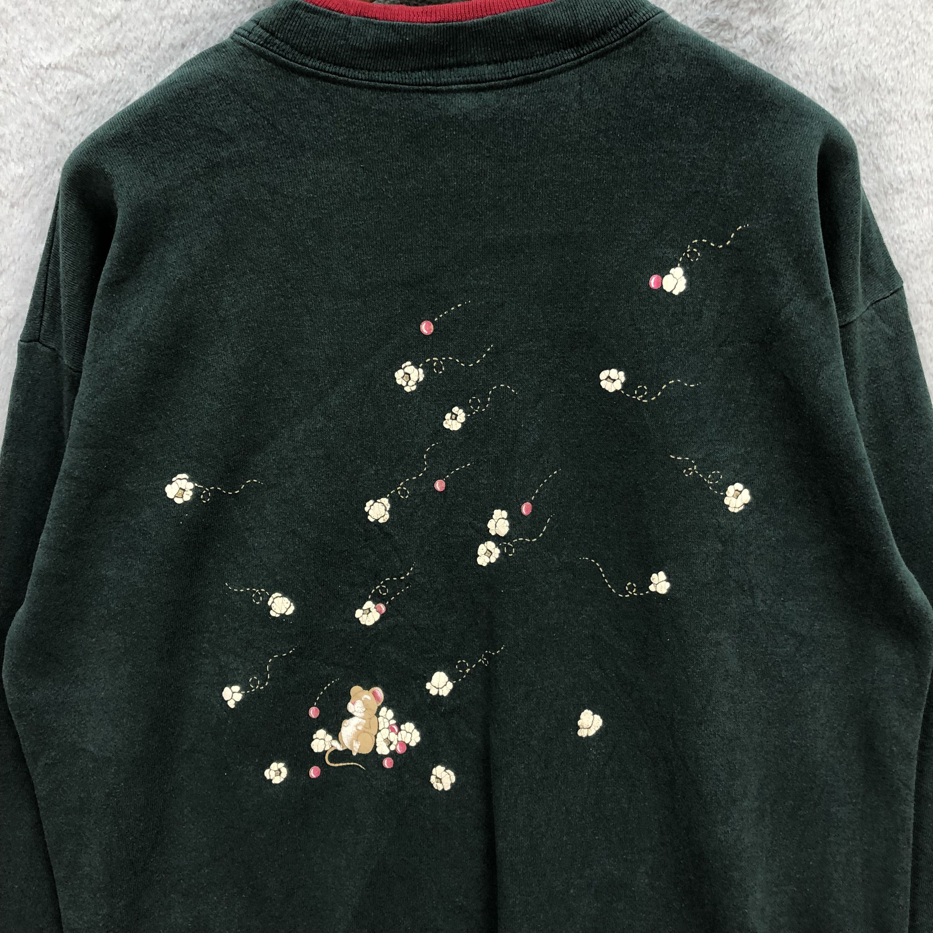 Japanese Brand Vintage Morning Sun Petite Green Sweatshirts #5831-209 Size US L / EU 52-54 / 3 - 12 Thumbnail