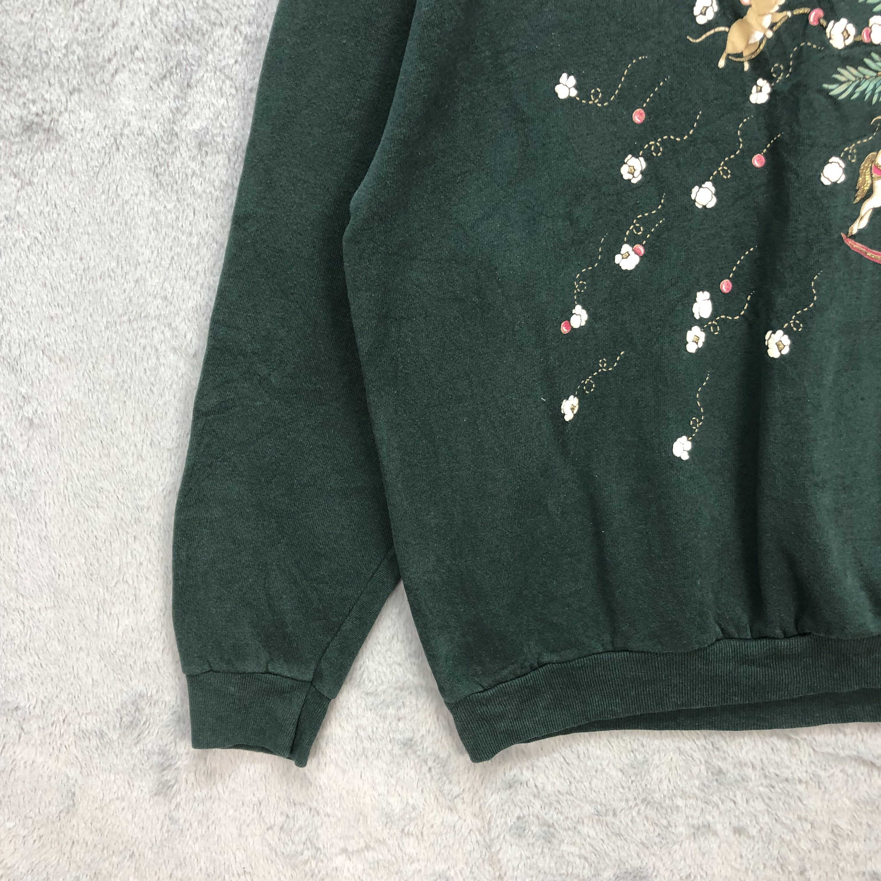 Japanese Brand Vintage Morning Sun Petite Green Sweatshirts #5831-209 Size US L / EU 52-54 / 3 - 6 Thumbnail