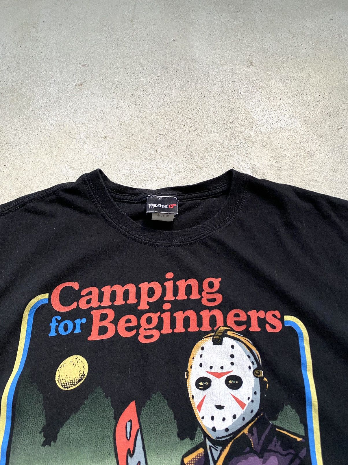 Expert Horror × Vintage Friday The 13th Camping For Beginners T Shirt Big Logo Movie Size US L / EU 52-54 / 3 - 5 Thumbnail