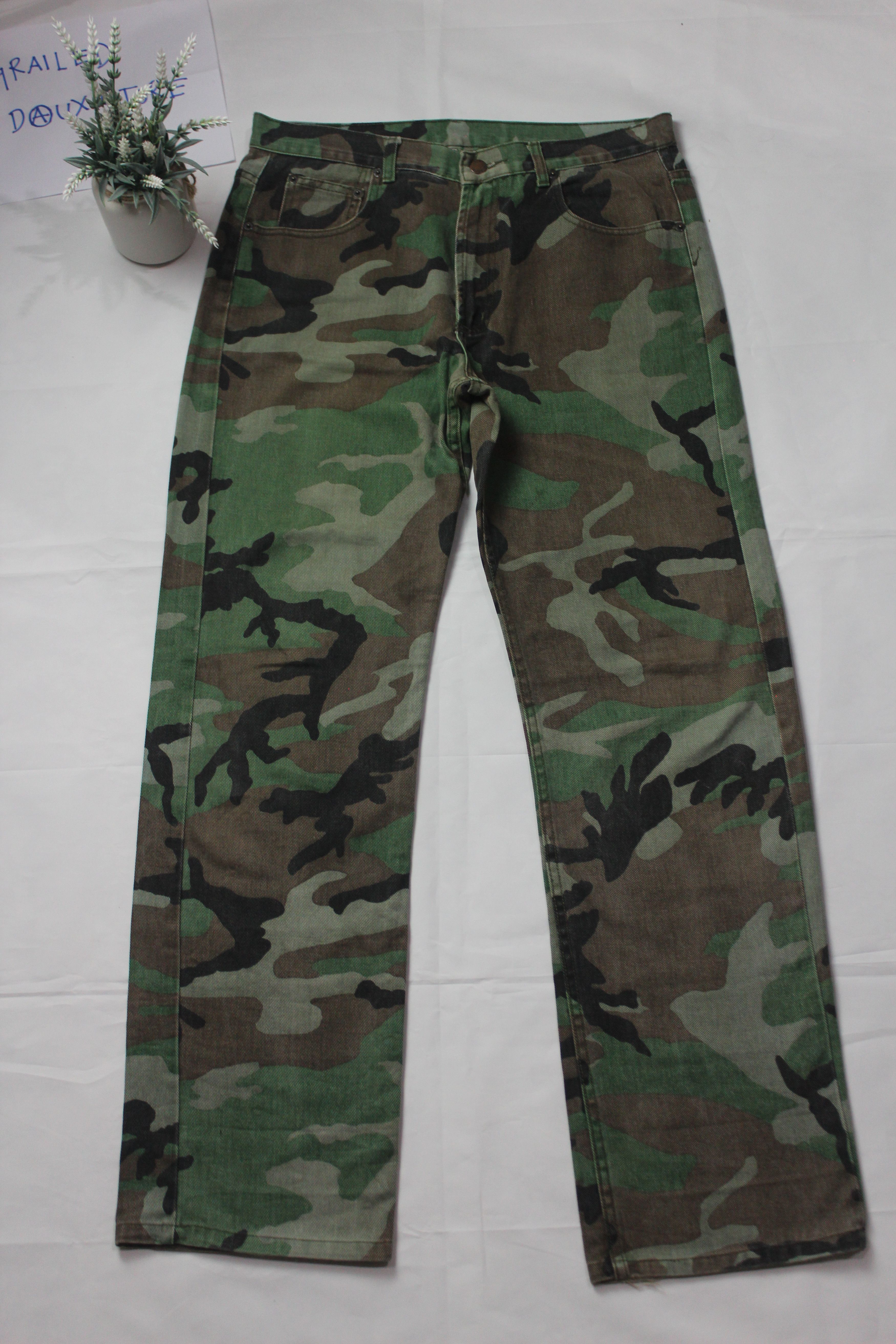 Vintage Pride of USA Military Camo Jeans