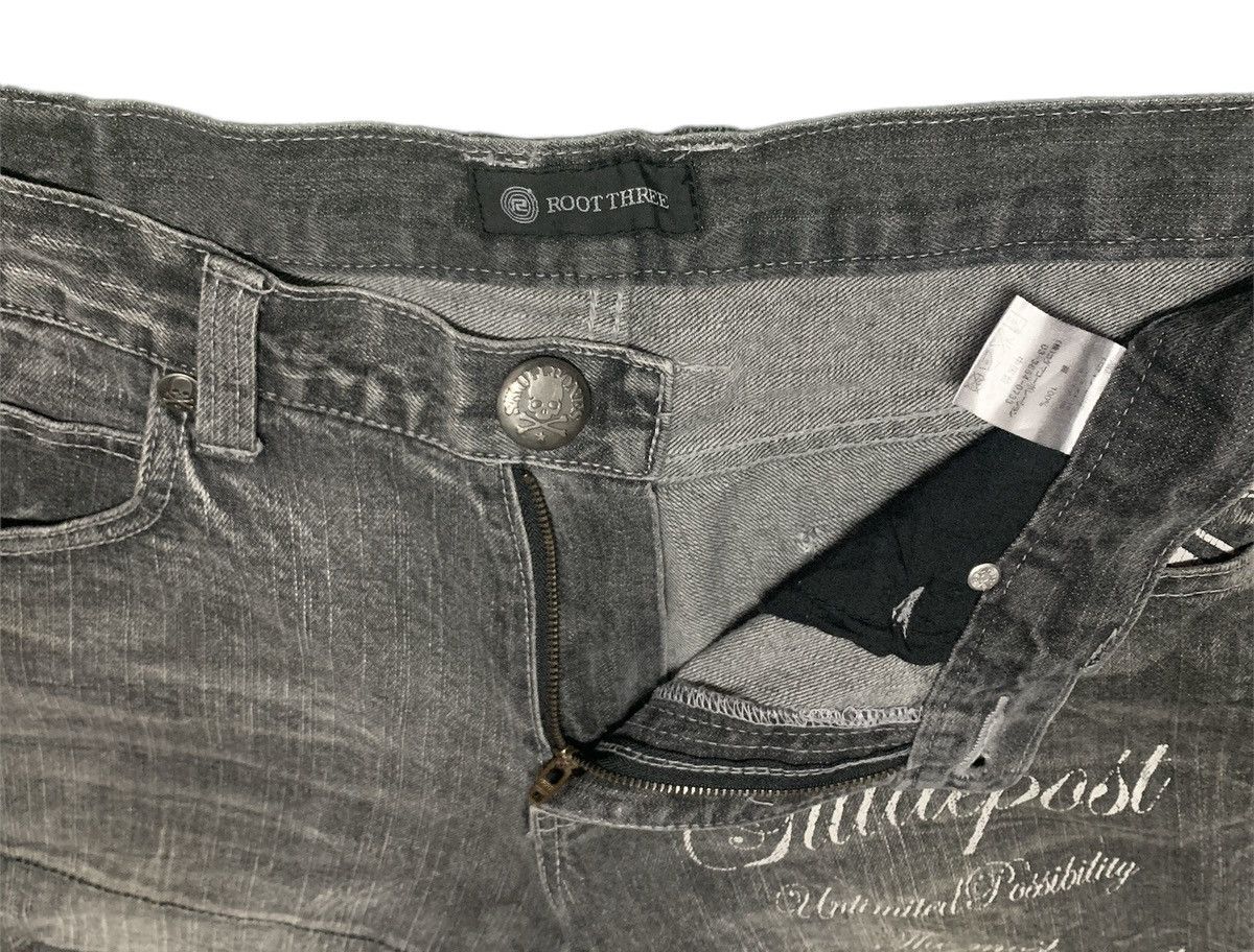 14th Addiction × Japanese Brand × Le Grande Bleu (L.G.B.) Rare Design Vintage Brand Root Three Distressed Jeans 2000s Size US 34 / EU 50 - 8 Thumbnail