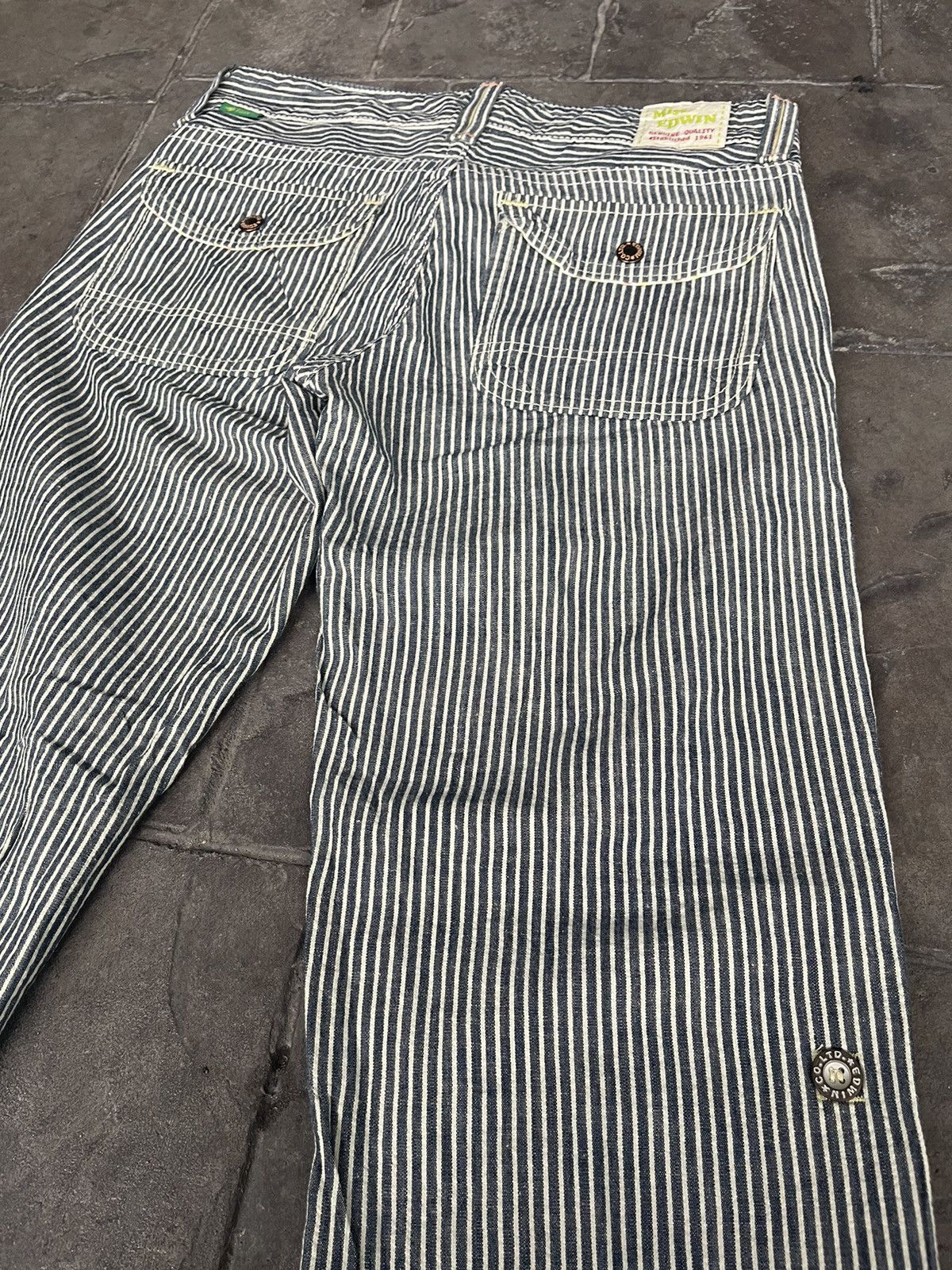 Edwin JAPAN MADE Miss Edwin Striped Banana Fiber Pant Size 32" / US 10 / IT 46 - 2 Thumbnail