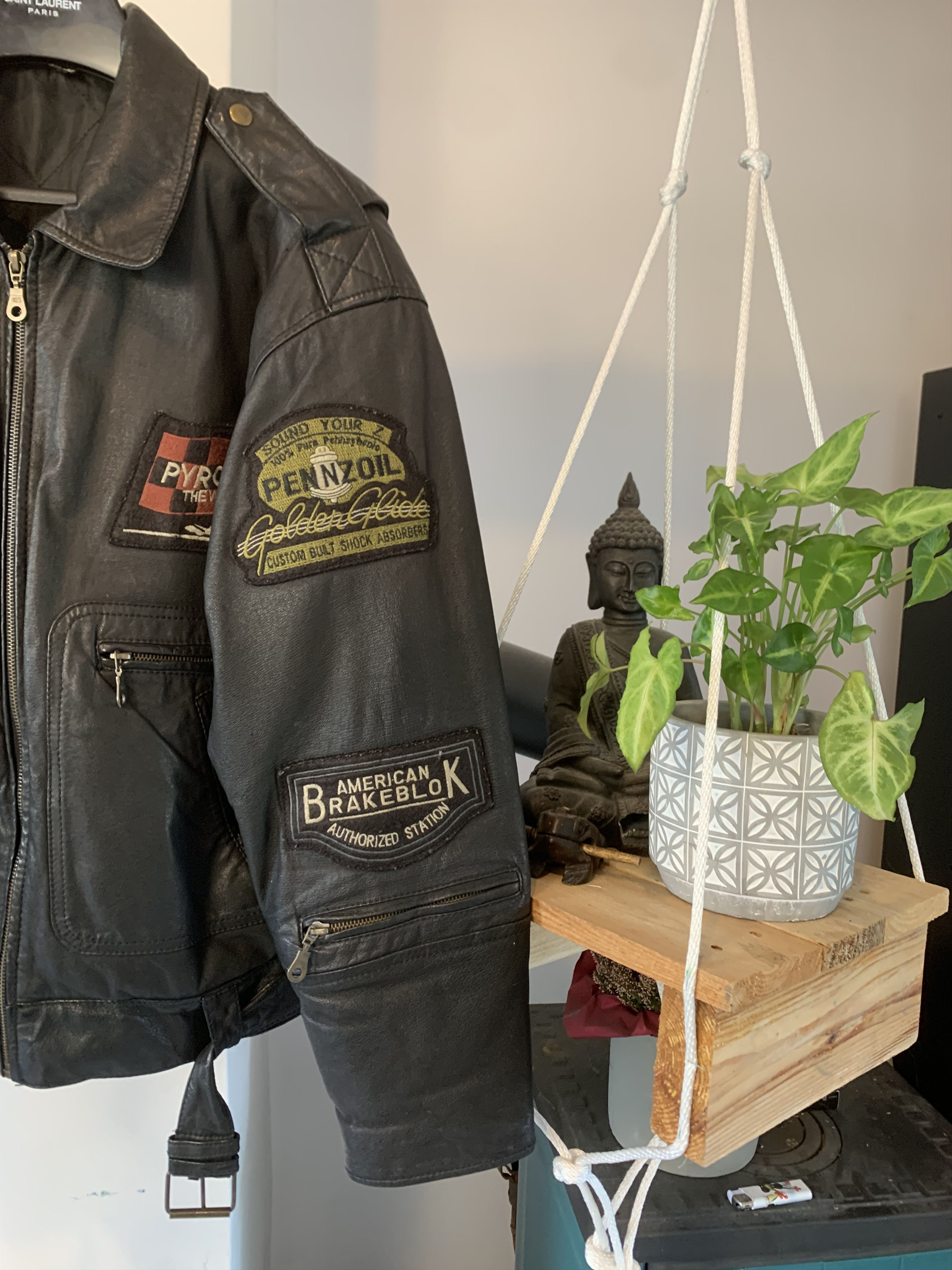 Vintage 90s Rollfast Indianopolis Racing Leather Jacket Black Badges Size US M / EU 48-50 / 2 - 4 Thumbnail