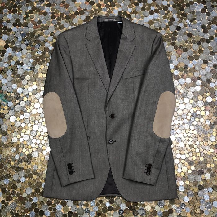 Hugo Boss Hugo Boss vintage suit jacket with elbow patches Grailed