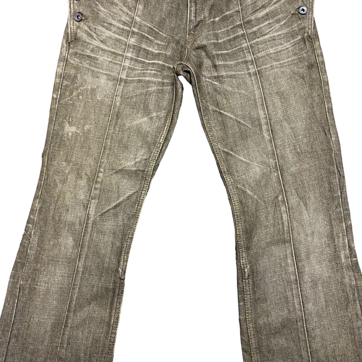 Nicole Club NCFM Denim Fleur Snake Skin Flare Pants Size US 30 / EU 46 - 7 Thumbnail