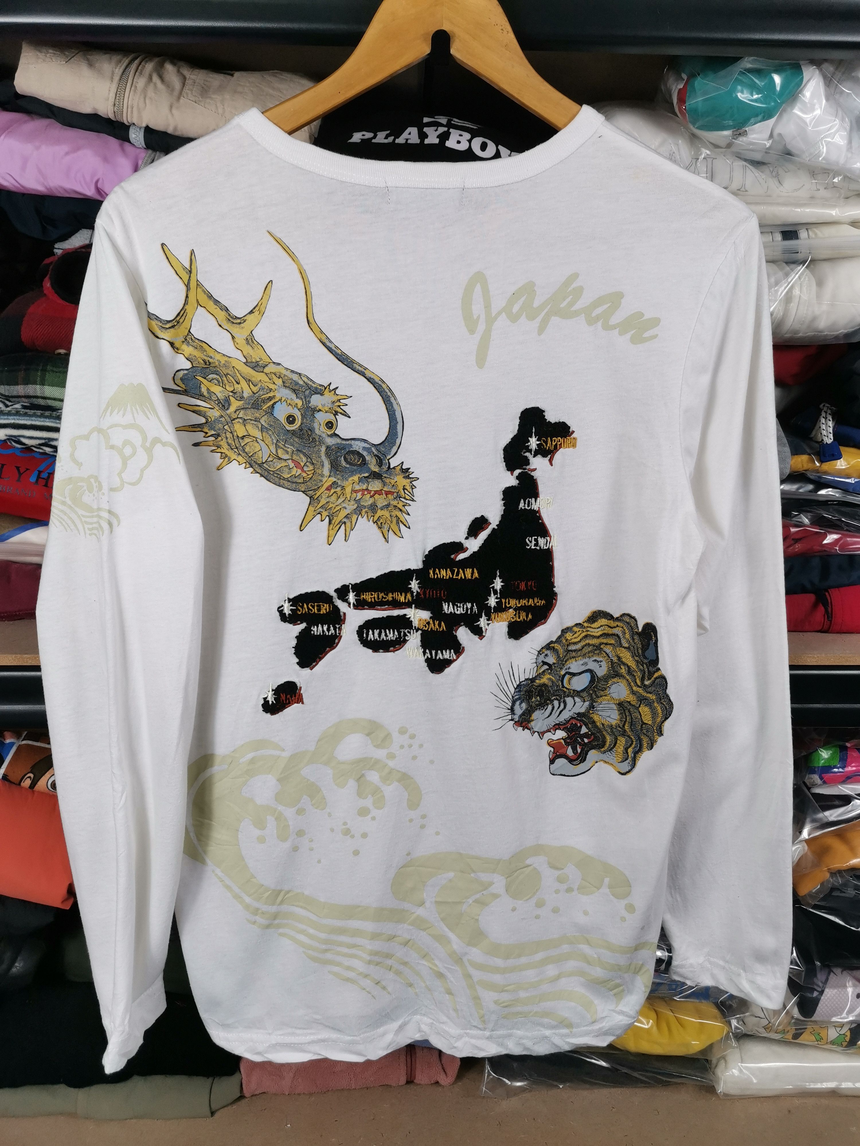 Japanese Brand Vintage 90s Sukajan Long Sleeve Shirt Size US M / EU 48-50 / 2 - 1 Thumbnail