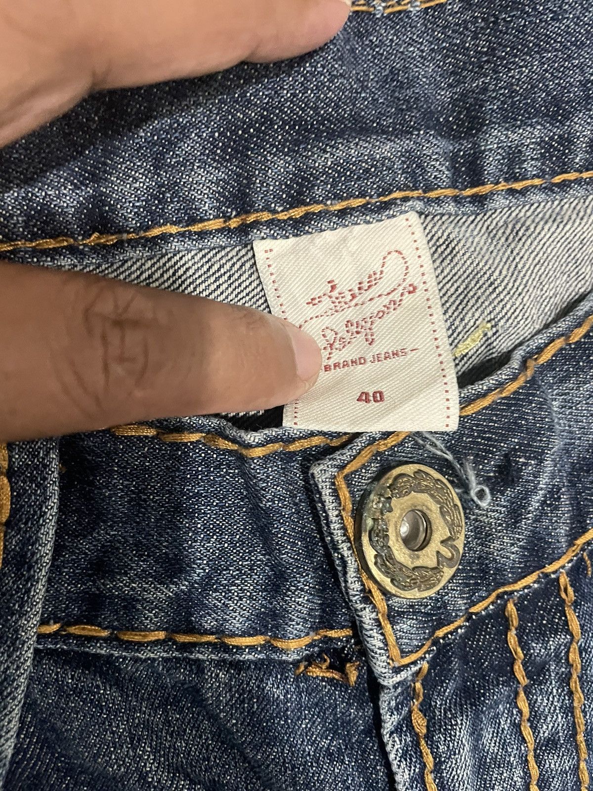 True Religion Rare💥True Religion Joey Super Tee RN#112790 CA#30427 Jeans Size US 42 / EU 58 - 14 Thumbnail