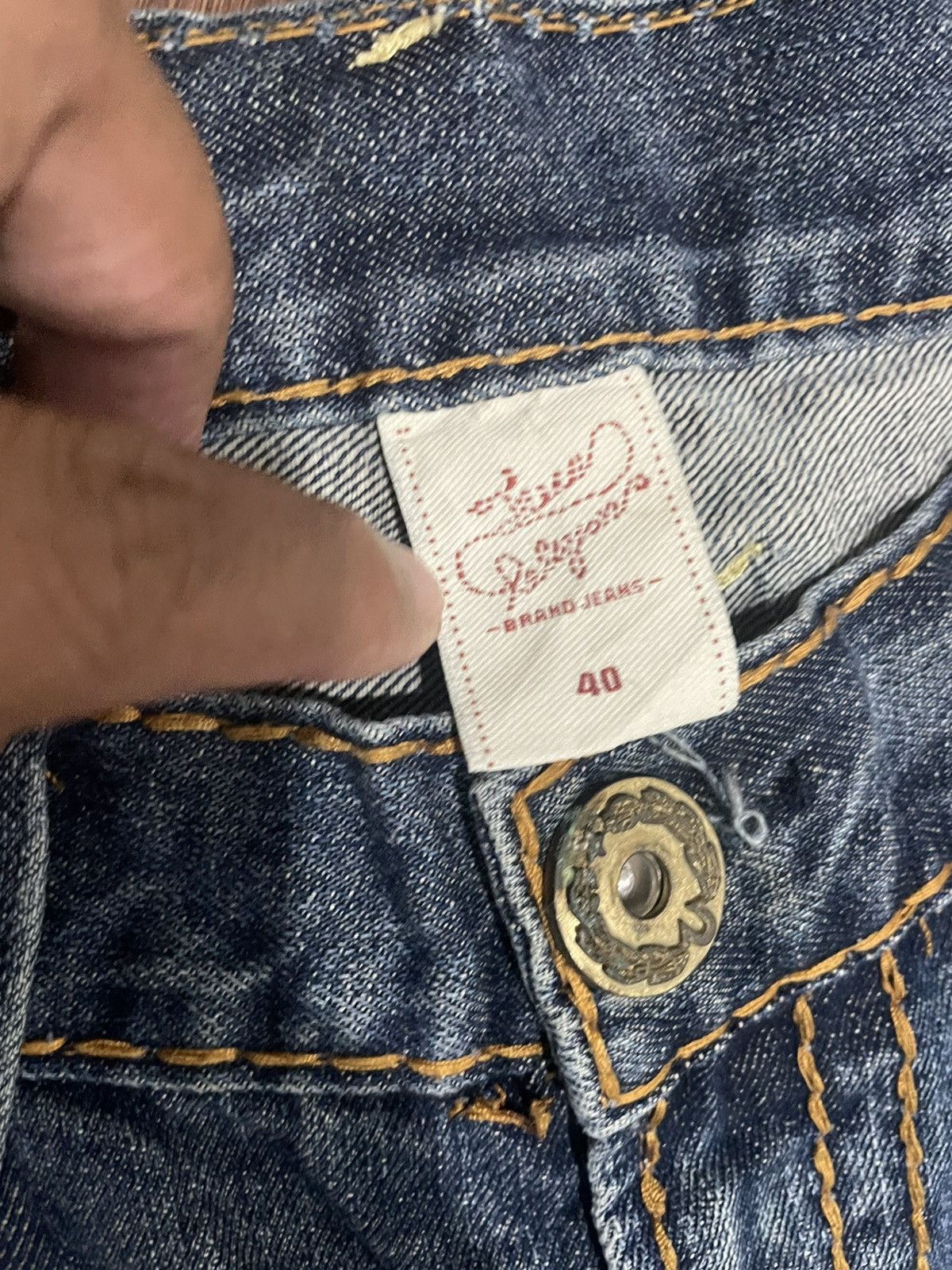 True Religion Rare💥True Religion Joey Super Tee RN#112790 CA#30427 Jeans Size US 42 / EU 58 - 15 Thumbnail