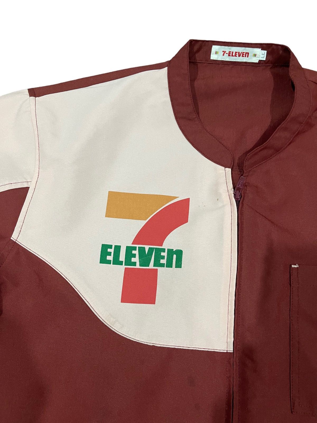 Japanese Brand × Vintage Vintage 7 Eleven Japan Workers Uniform Shirt Button Up Size US L / EU 52-54 / 3 - 7 Thumbnail