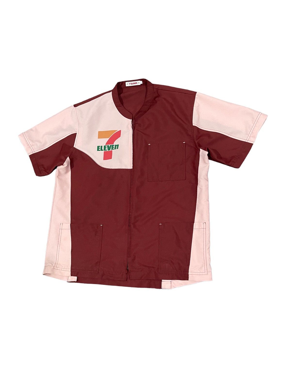 Japanese Brand × Vintage Vintage 7 Eleven Japan Workers Uniform Shirt Button Up Size US L / EU 52-54 / 3 - 3 Thumbnail
