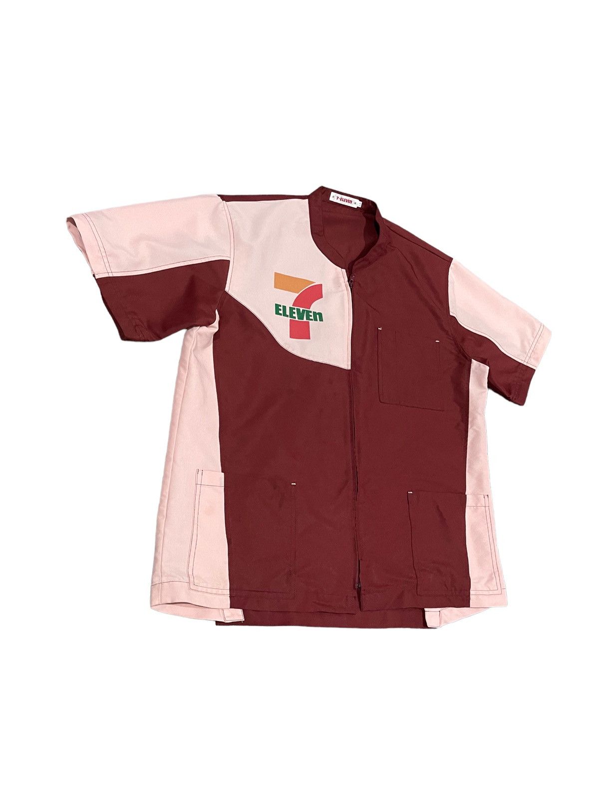 Japanese Brand × Vintage Vintage 7 Eleven Japan Workers Uniform Shirt Button Up Size US L / EU 52-54 / 3 - 2 Thumbnail
