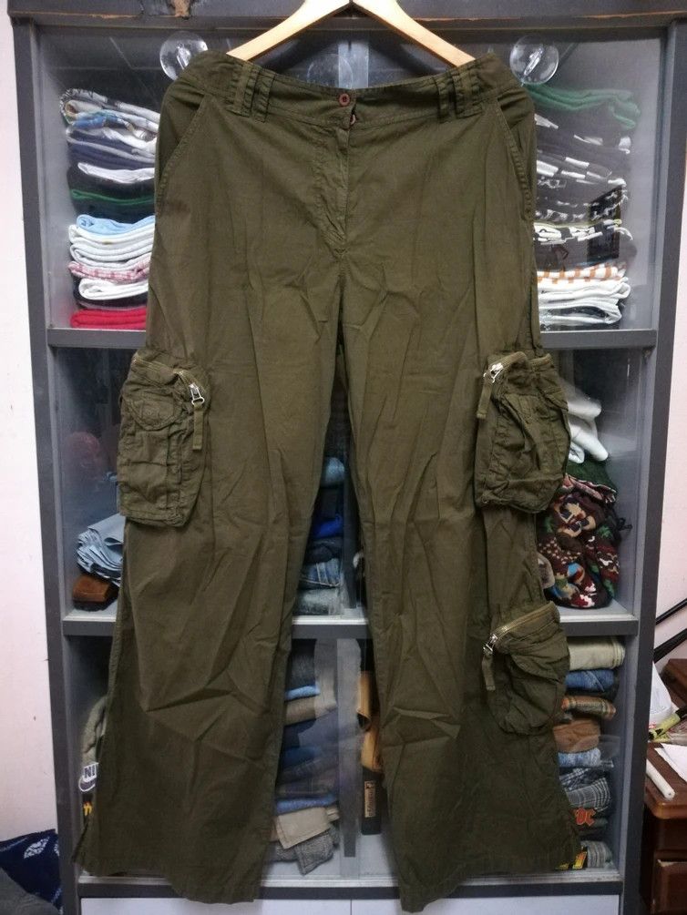 If Six Was Nine Vintage Johnny Was Boho Tactical Cargo Pants Size 10 30x31 Size US 30 / EU 46 - 1 Thumbnail