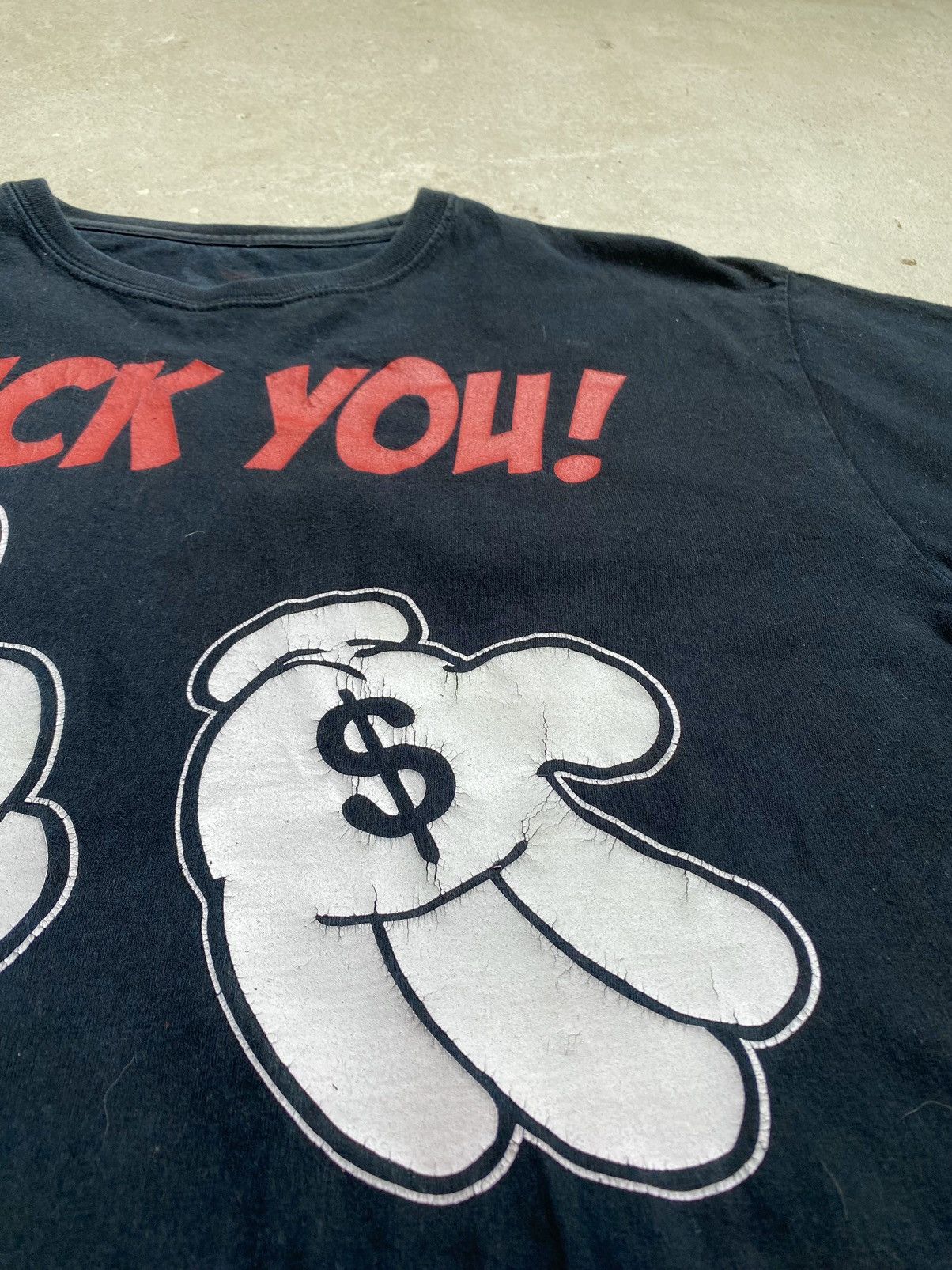 Vintage Vintage Fuck You Pay Me Humor T Shirt Avant Garde Size US L / EU 52-54 / 3 - 6 Thumbnail