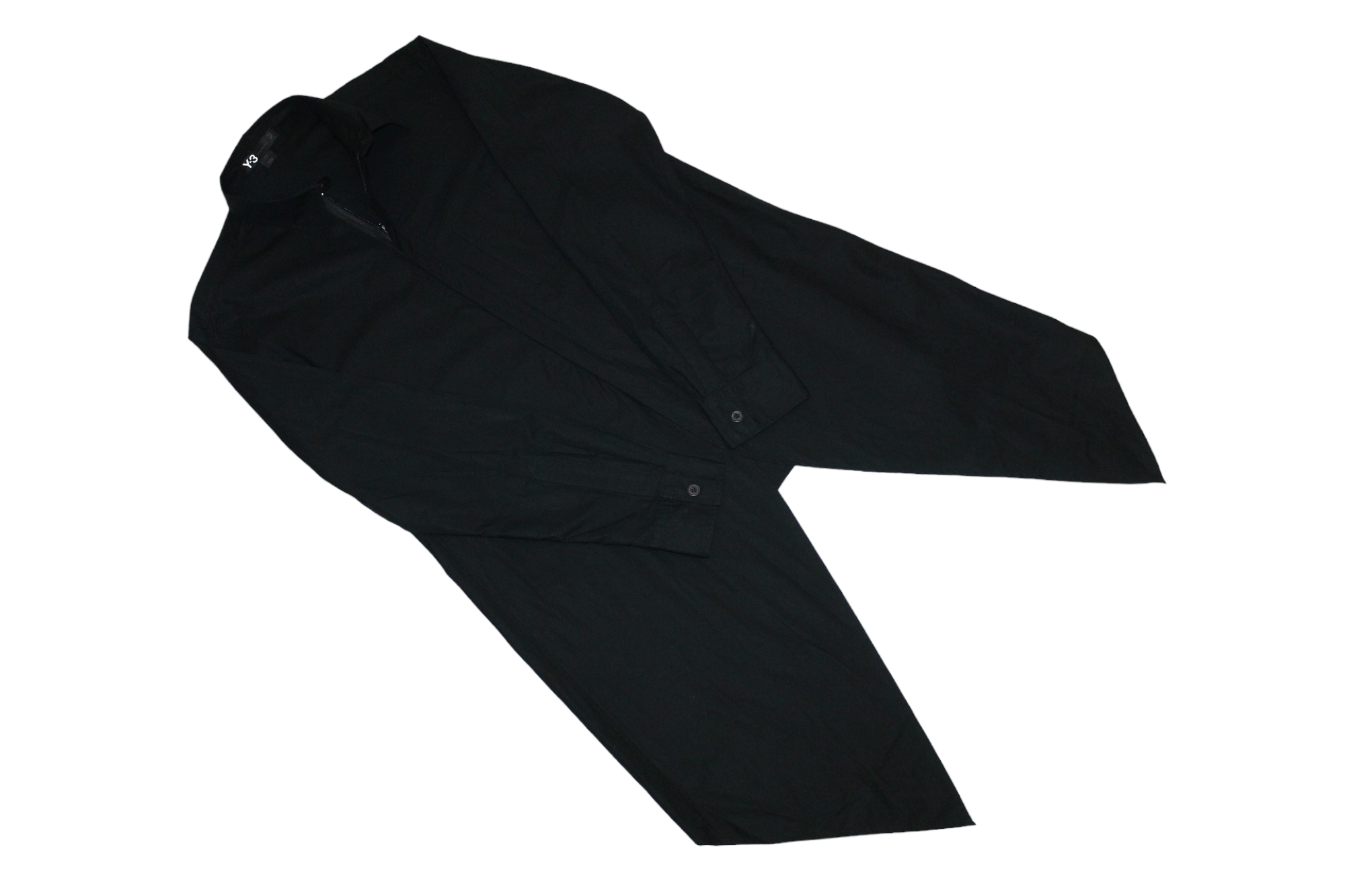 Y-3 Y-3 Yohji Yamamoto x Adidas Asymmetrical Hidden-Zip Shirt Size US M / EU 48-50 / 2 - 10 Thumbnail
