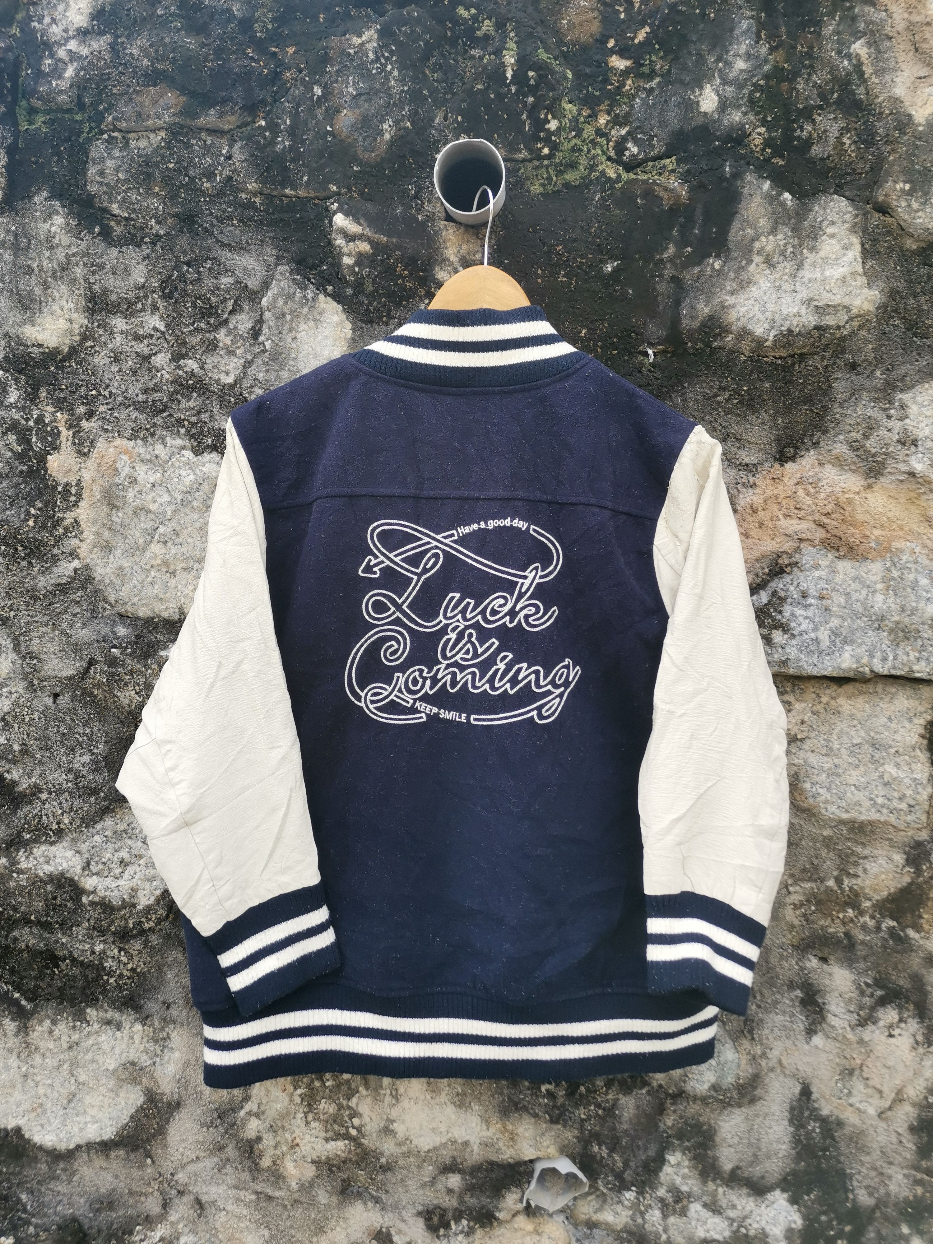 Japanese Brand Vintage Japanese Brand Wool Varsity Jacket Size US L / EU 52-54 / 3 - 1 Thumbnail