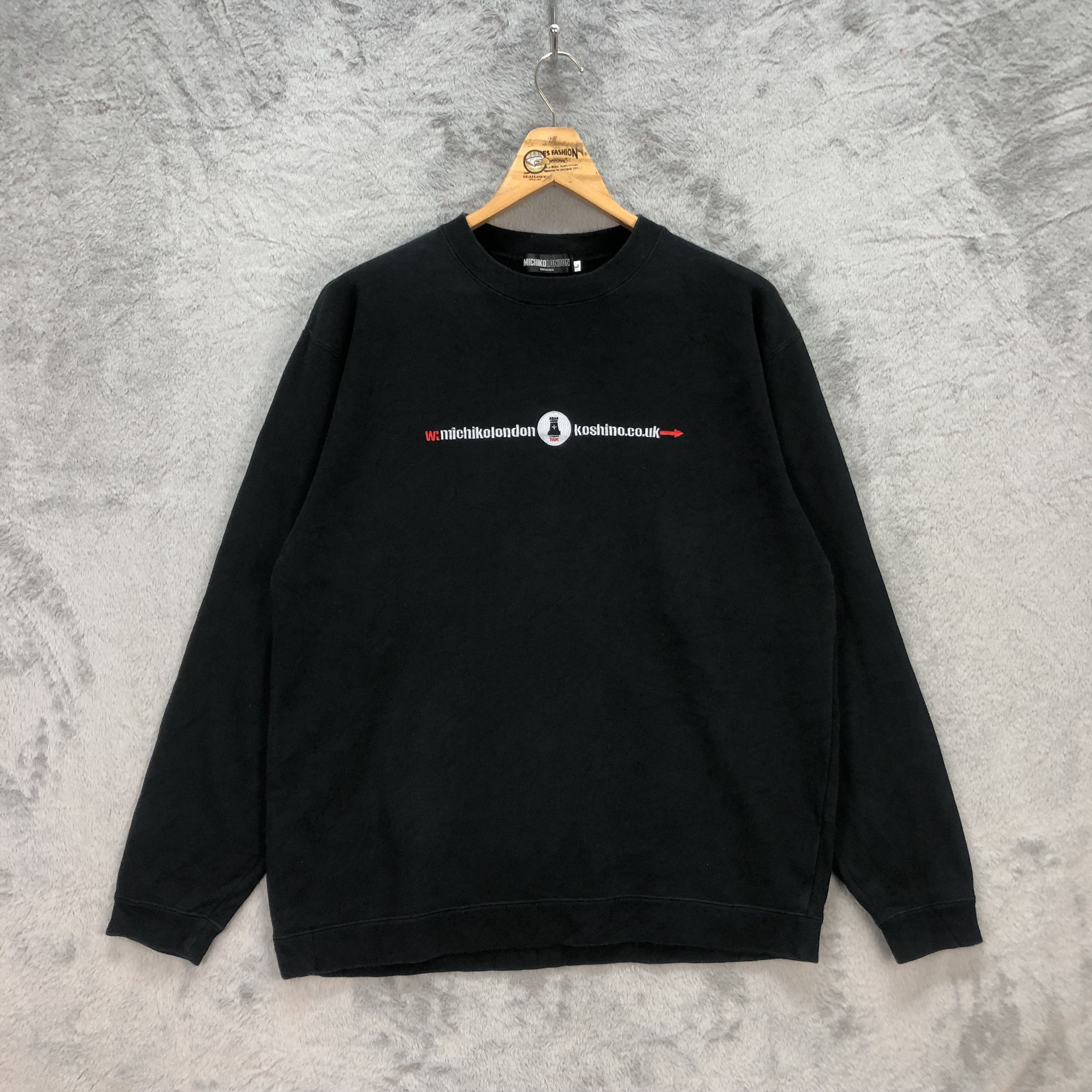 Michiko Koshino Michiko Koshino London Embroidery Logo Sweatshirts #5825-209 Size US L / EU 52-54 / 3 - 1 Thumbnail