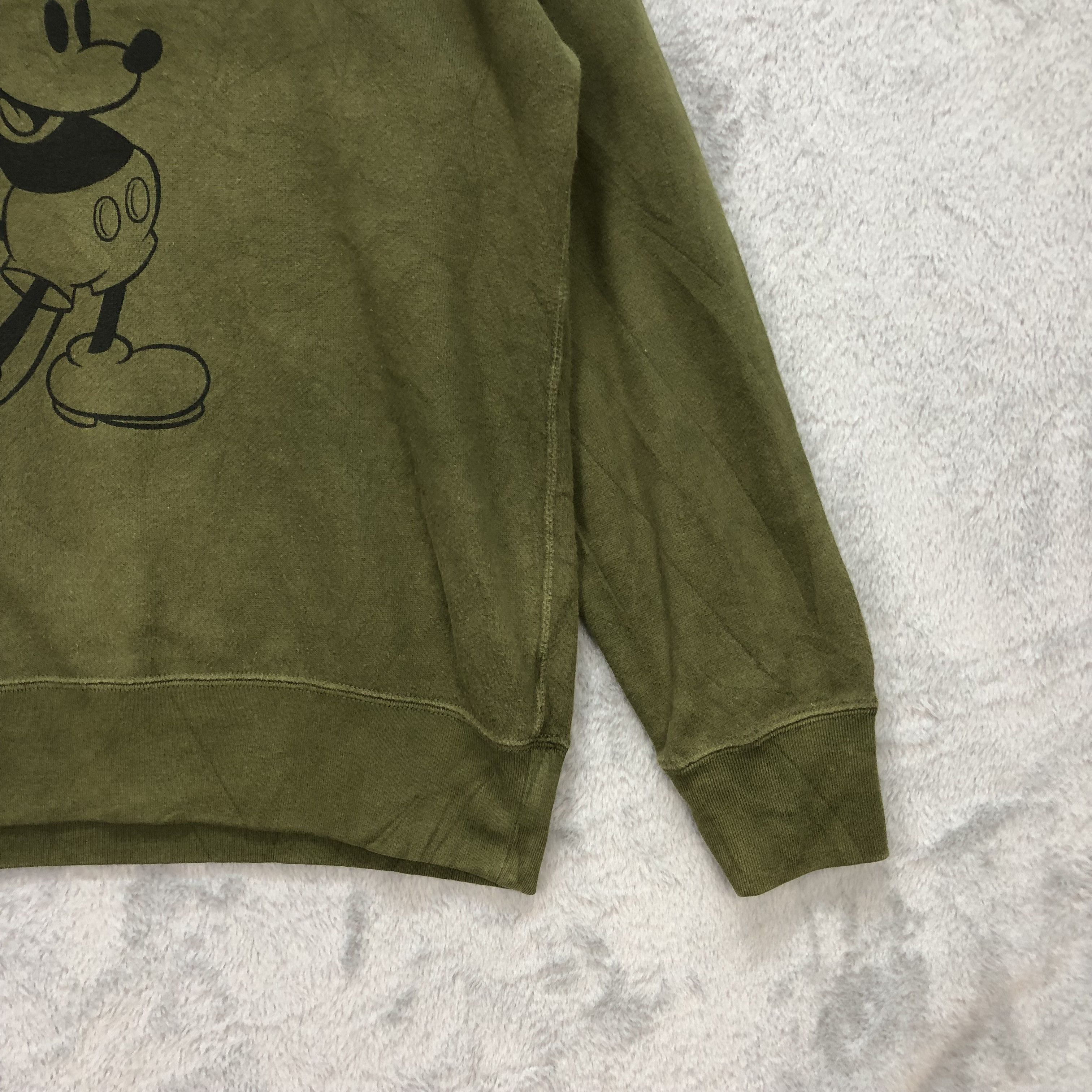 Disney Mickey Mouse Big Logo Green Sweatshirts #5826-209 Size US XL / EU 56 / 4 - 5 Thumbnail