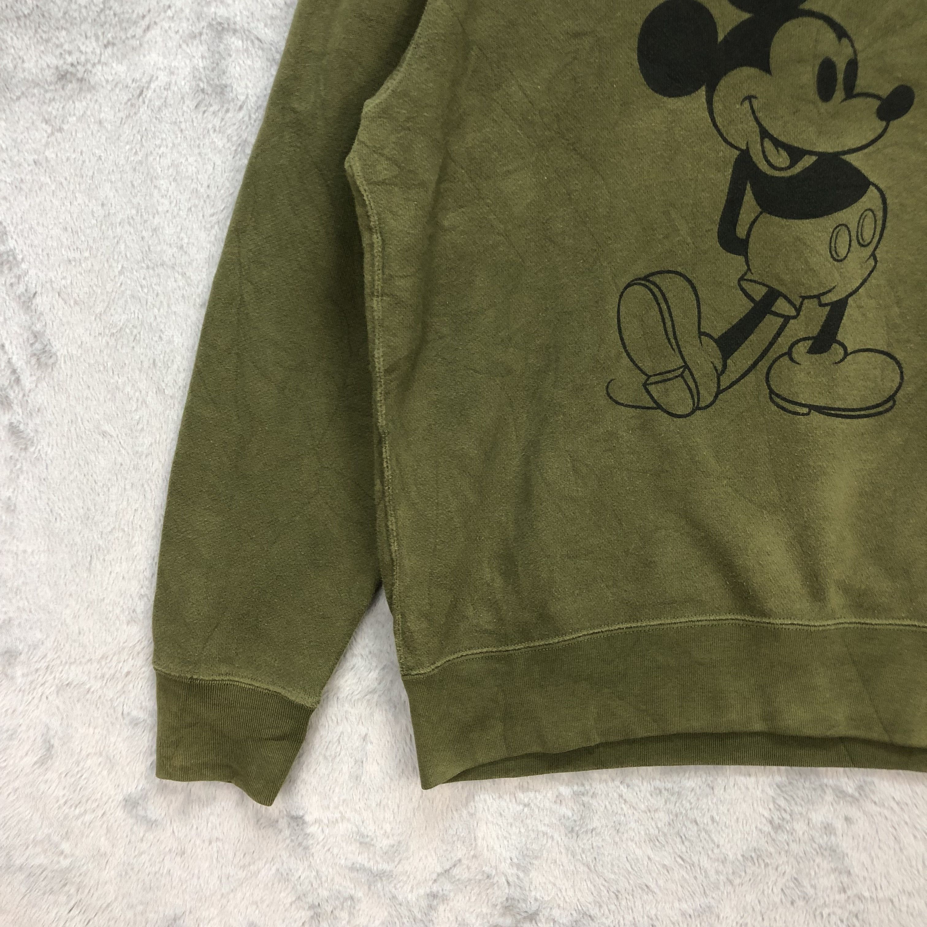 Disney Mickey Mouse Big Logo Green Sweatshirts #5826-209 Size US XL / EU 56 / 4 - 4 Thumbnail
