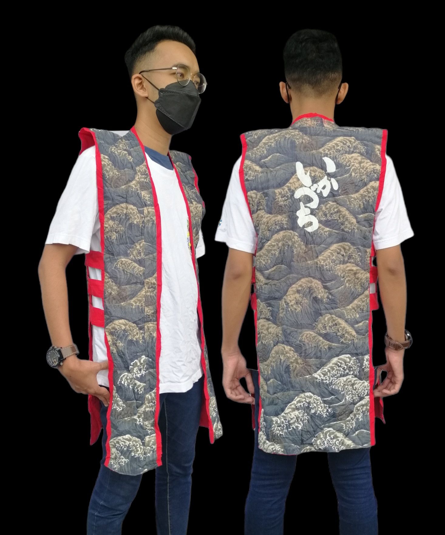 image of Edition Japan x Vintage Japanese Samurai Jinbaori Jacket, Men's (Size Small)