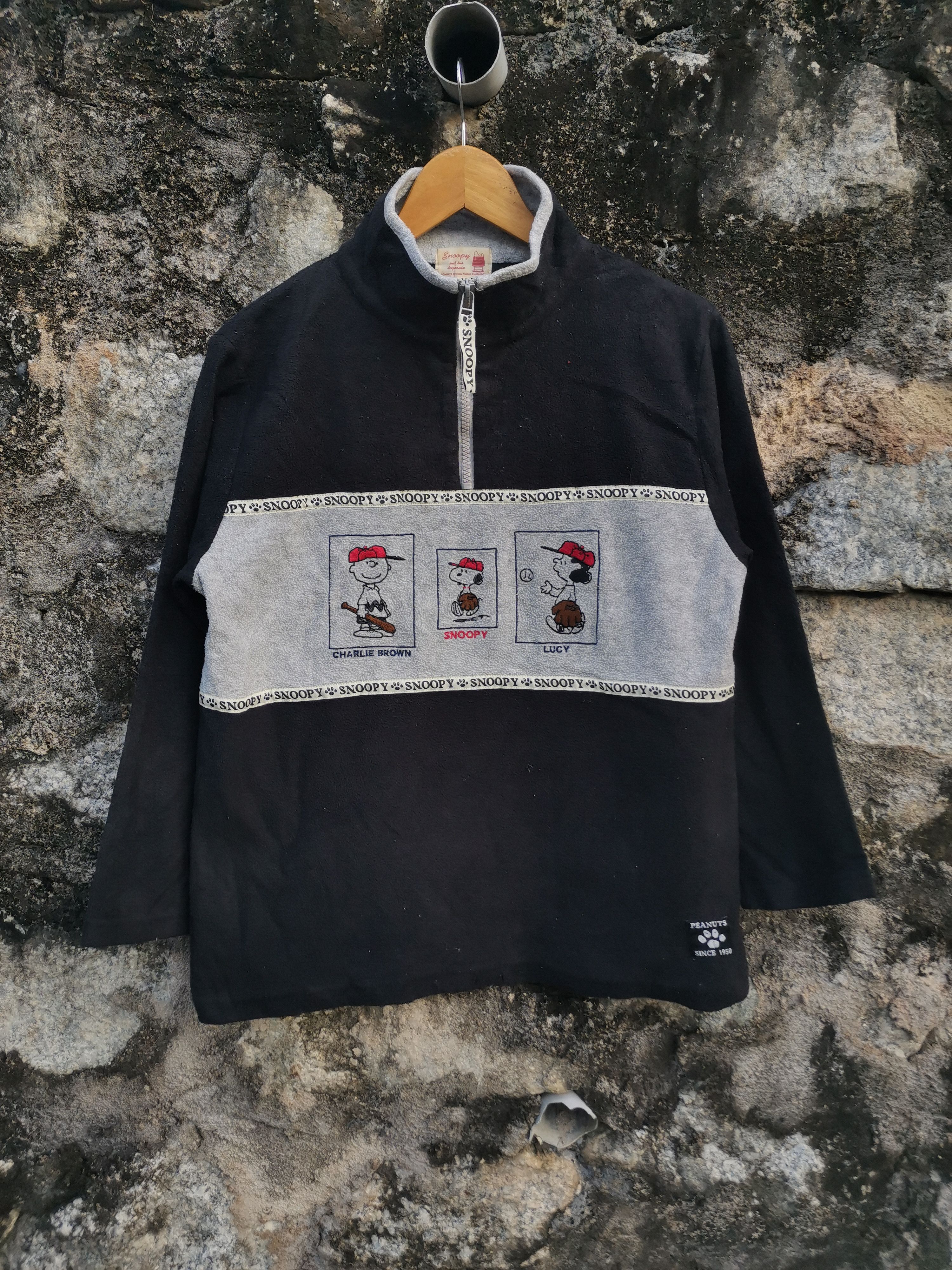 Japanese Brand Vintage Peanuts Snoopy Fleece Sweatshirt Size US S / EU 44-46 / 1 - 1 Thumbnail
