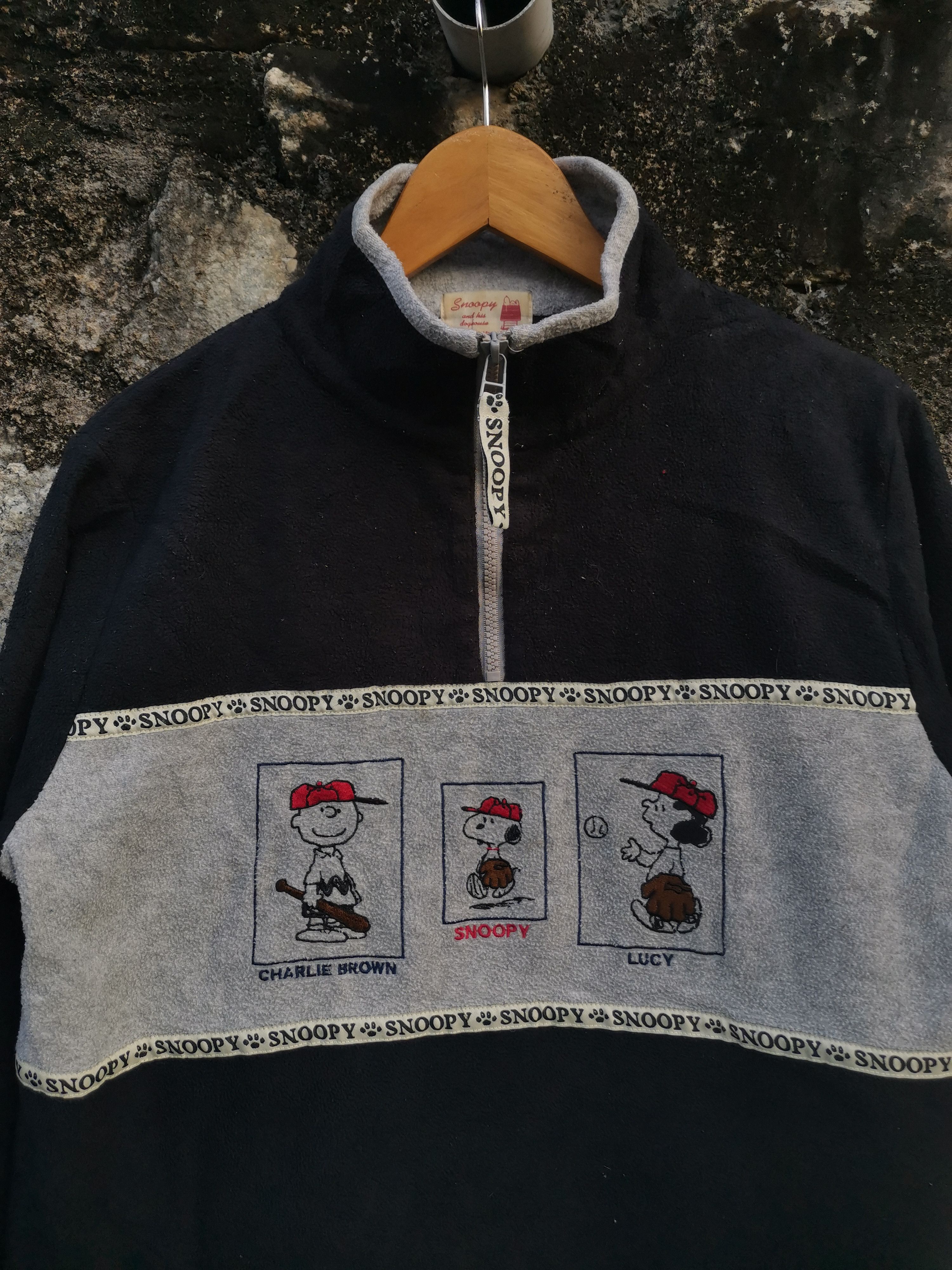 Japanese Brand Vintage Peanuts Snoopy Fleece Sweatshirt Size US S / EU 44-46 / 1 - 2 Thumbnail