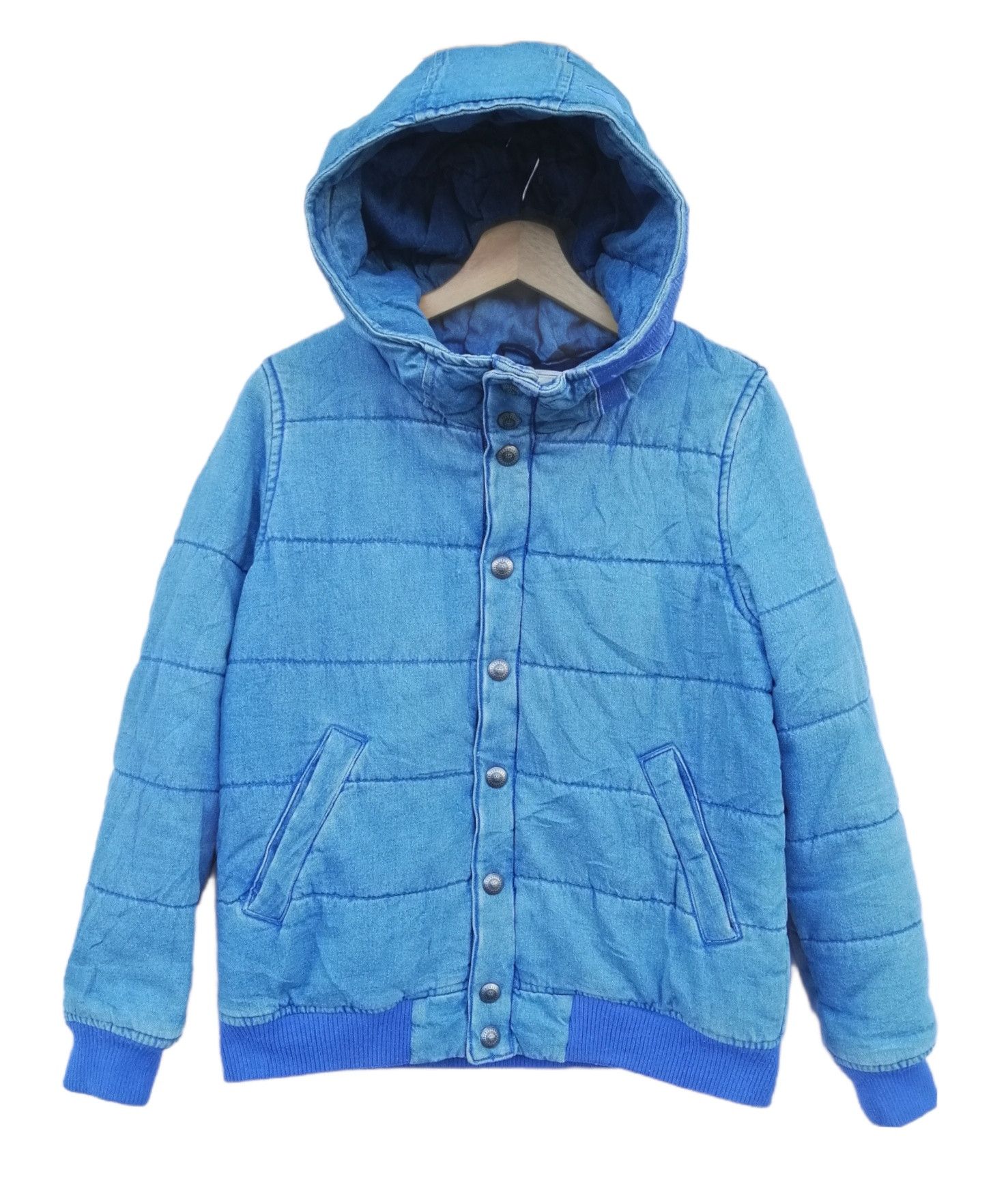 Vintage Rodeo Crowns Puffer Down Hooded Jacket