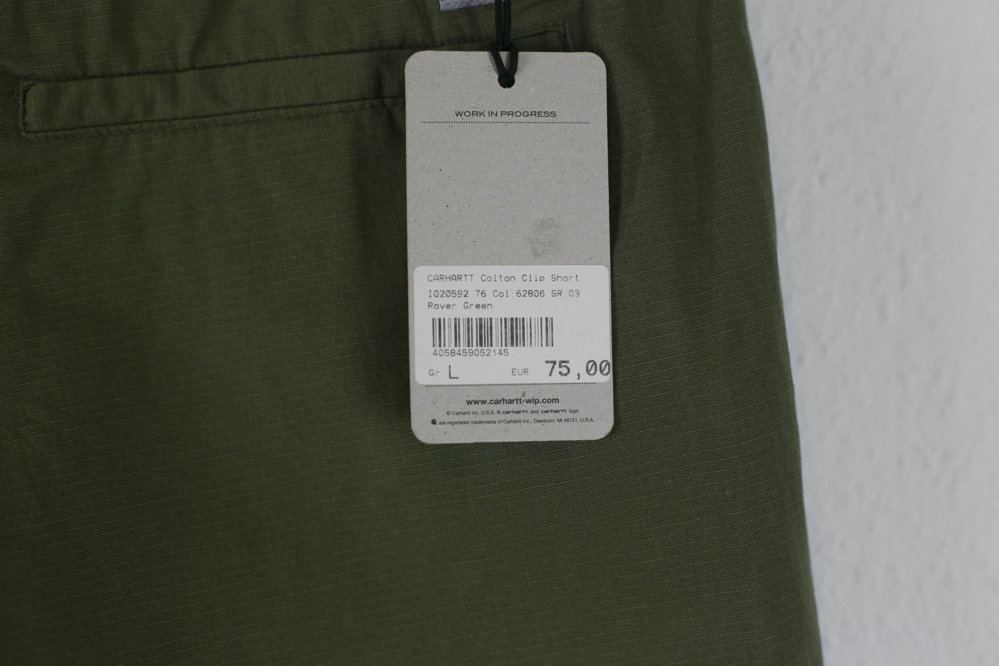 Carhartt Wip NWT Carhartt WIP Cotton Clip Short Ripstop Green Size L Size US 34 / EU 50 - 5 Thumbnail