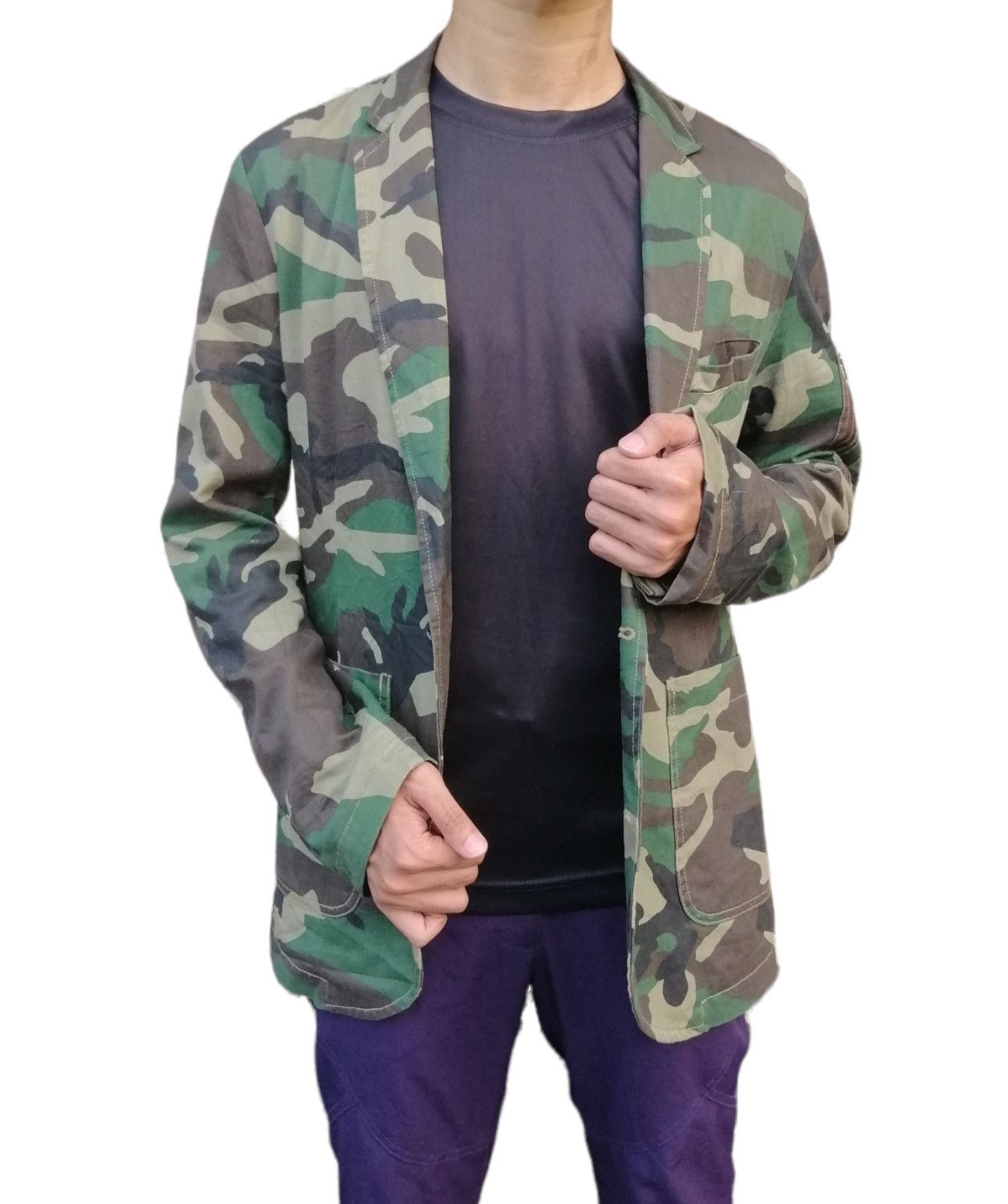 Japanese Brand Japanese Brand Browny Camo Blazer Jacket Size US S / EU 44-46 / 1 - 11 Thumbnail