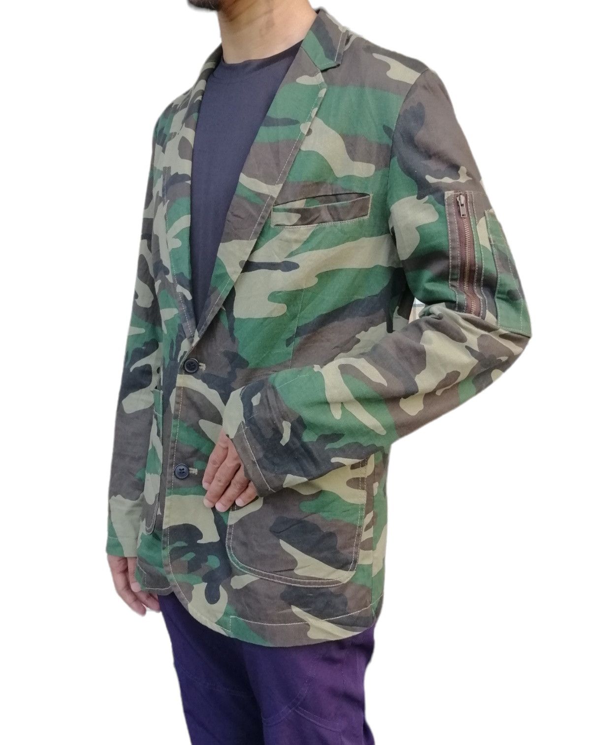 Japanese Brand Japanese Brand Browny Camo Blazer Jacket Size US S / EU 44-46 / 1 - 5 Thumbnail