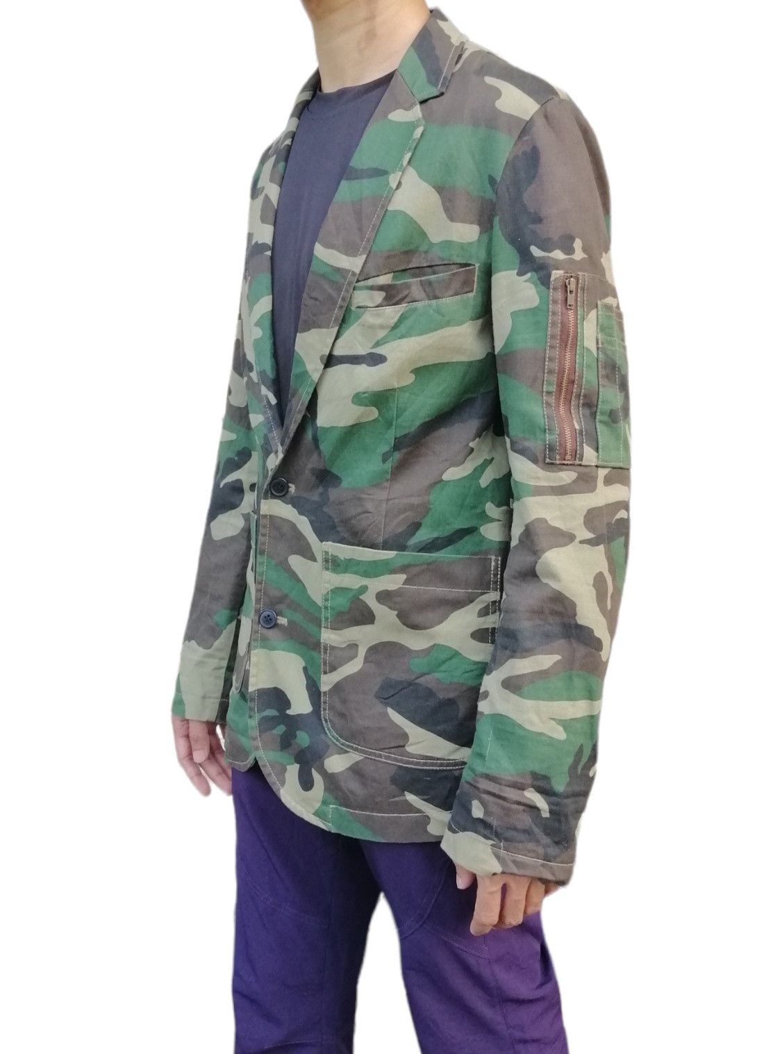 Japanese Brand Japanese Brand Browny Camo Blazer Jacket Size US S / EU 44-46 / 1 - 4 Thumbnail