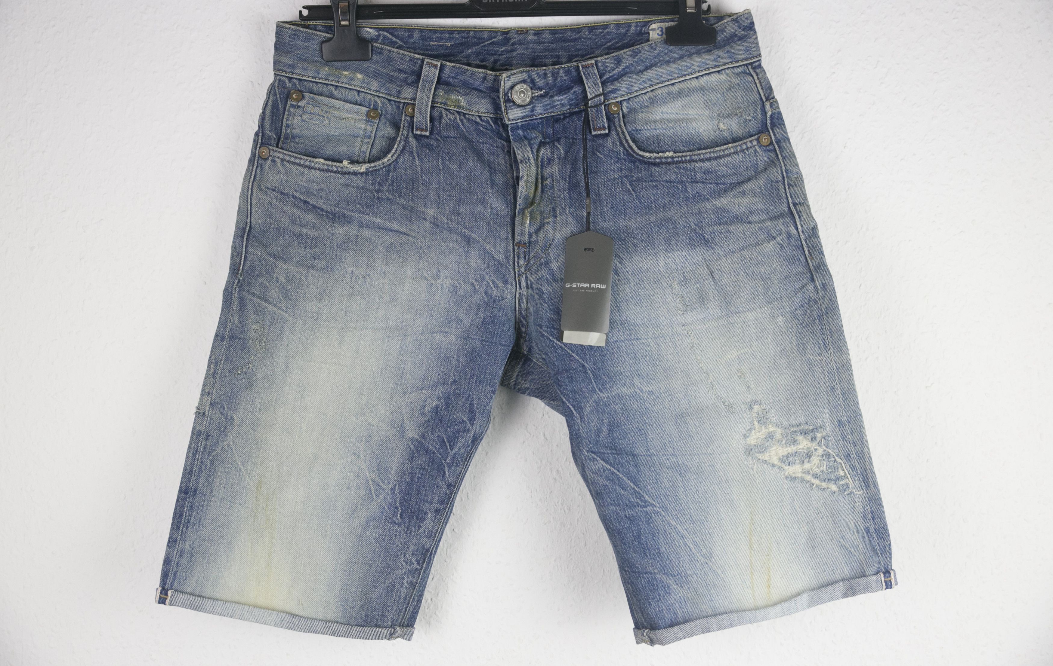 G-Star NWT G-STAR RAW 3301 RL Selvedge Denim Shorts W32 Size US 32 / EU 48 - 1 Thumbnail