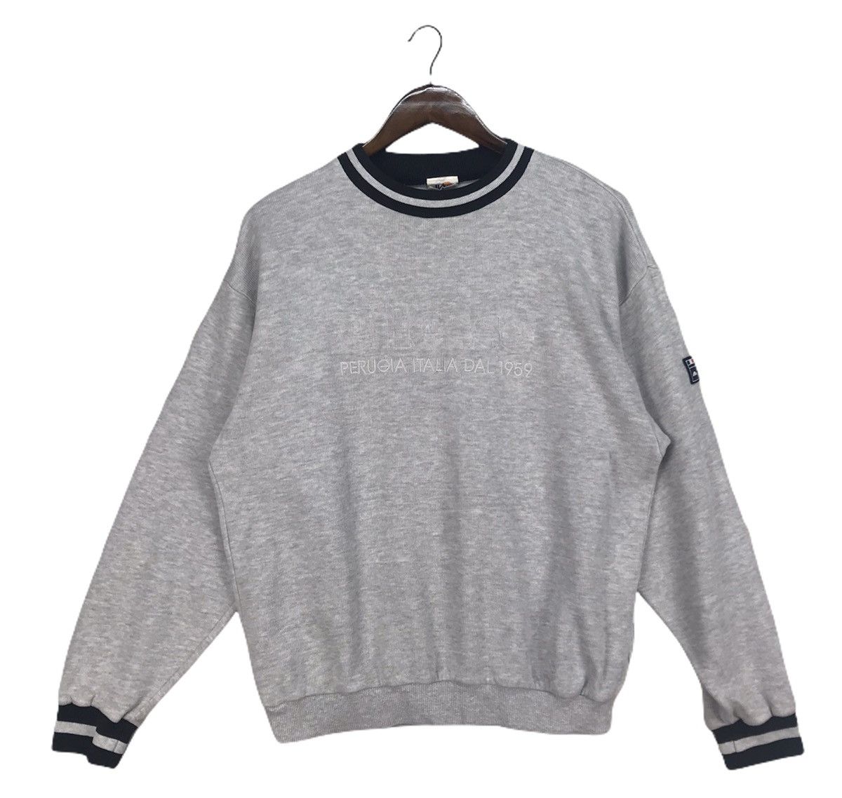 Ellesse Vintage Ellesse Perugia Italia Sweatshirt Size US M / EU 48-50 / 2 - 1 Thumbnail
