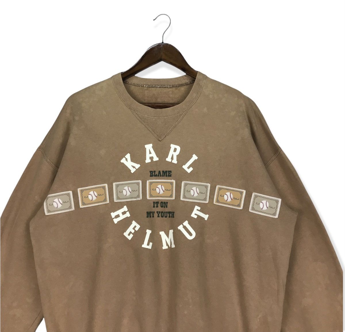 Karl Helmut Vintage Karl Helmut Sweatshirt Faded Size US L / EU 52-54 / 3 - 2 Thumbnail