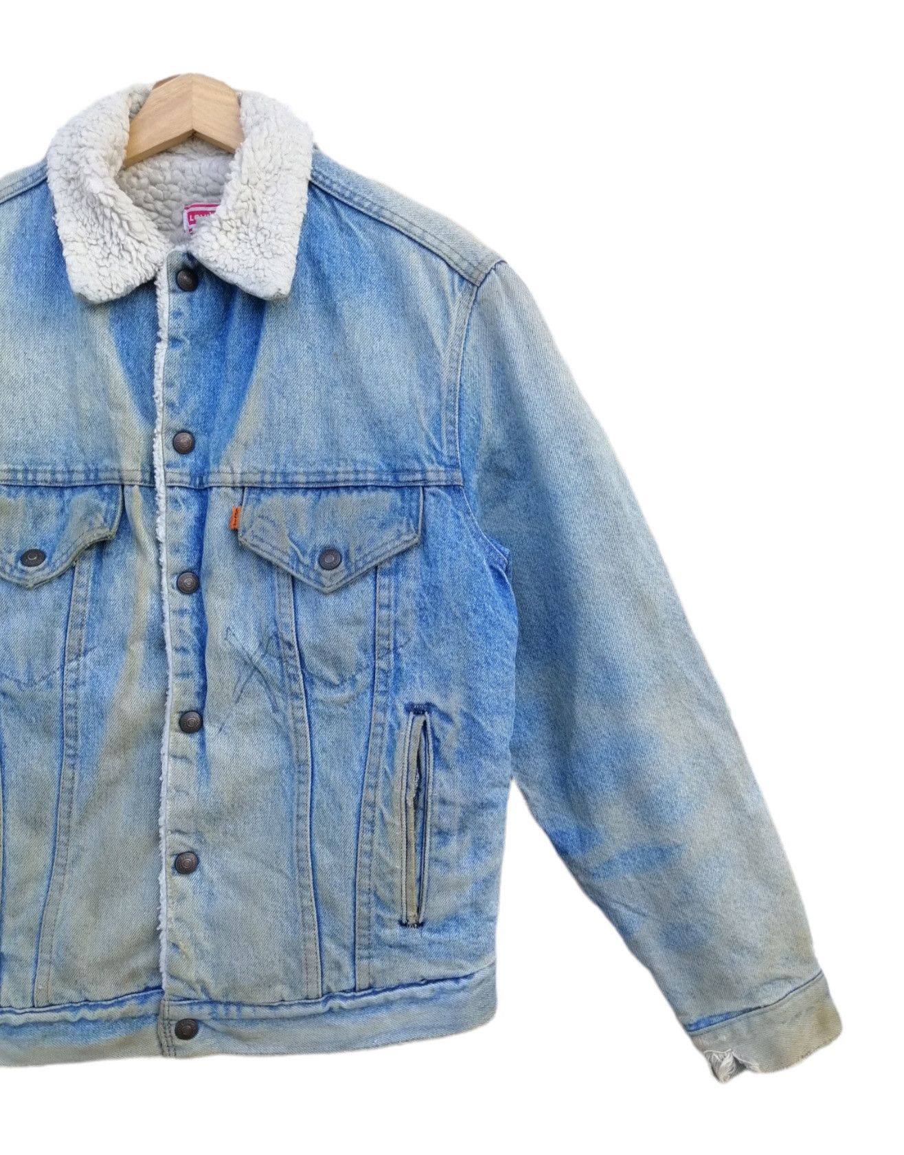 Levi's Vintage Levi's Orange Tag Sherpa Trucker Jacket Size US S / EU 44-46 / 1 - 3 Thumbnail