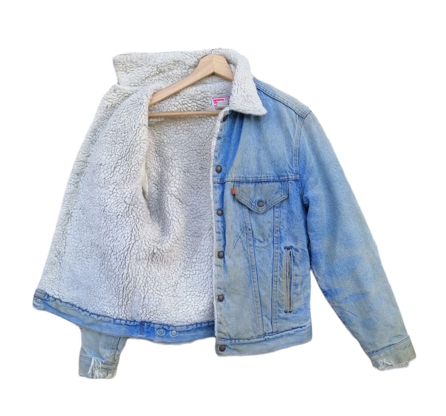 Levi's Vintage Levi's Orange Tag Sherpa Trucker Jacket Size US S / EU 44-46 / 1 - 16 Thumbnail