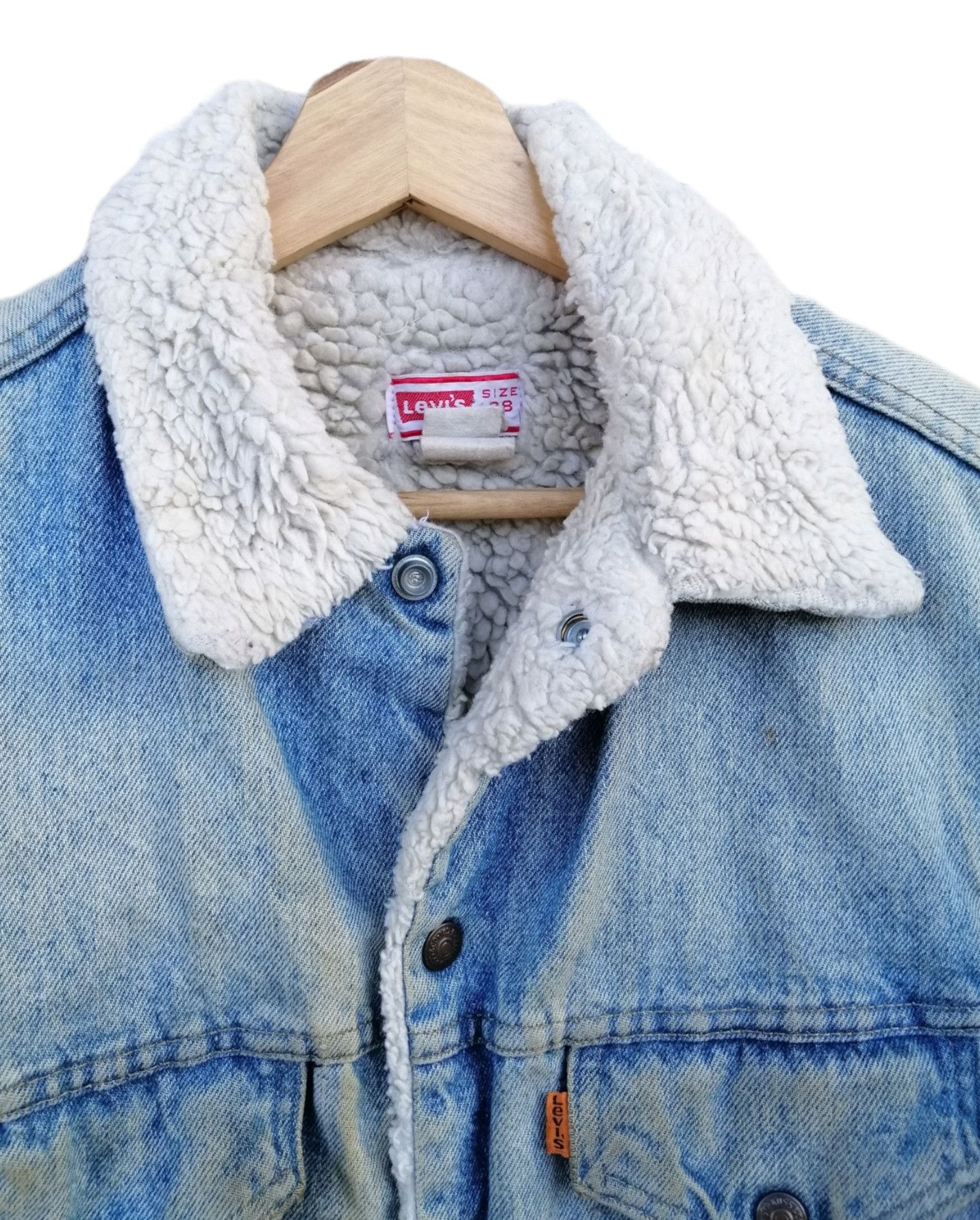Levi's Vintage Levi's Orange Tag Sherpa Trucker Jacket Size US S / EU 44-46 / 1 - 15 Thumbnail