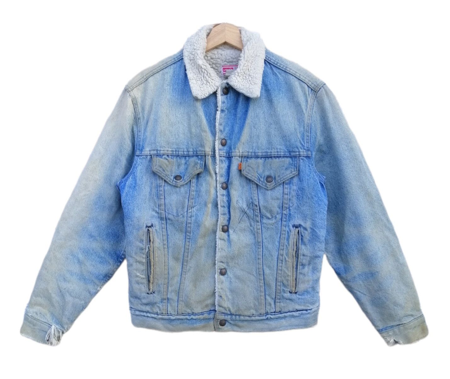 Levi's Vintage Levi's Orange Tag Sherpa Trucker Jacket Size US S / EU 44-46 / 1 - 2 Thumbnail