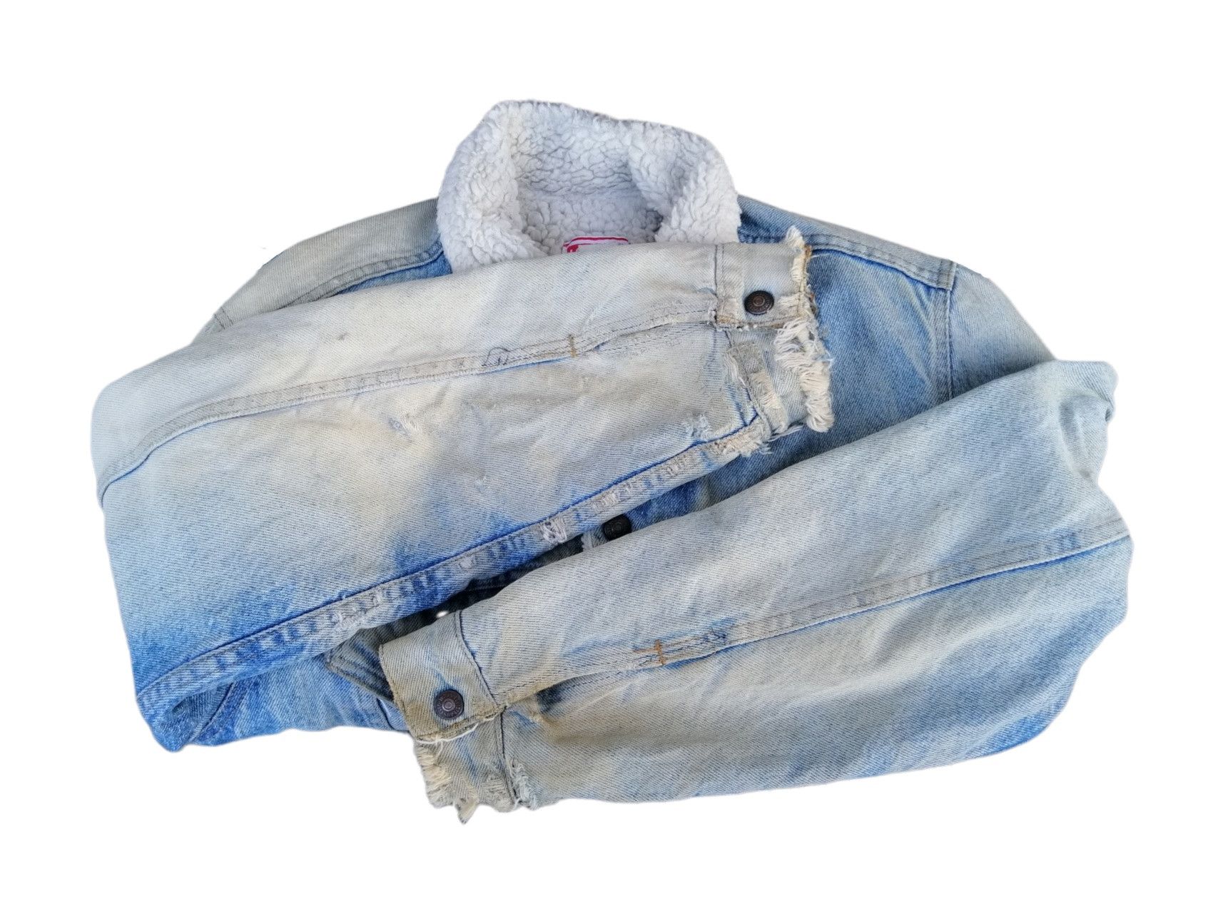 Levi's Vintage Levi's Orange Tag Sherpa Trucker Jacket Size US S / EU 44-46 / 1 - 10 Thumbnail