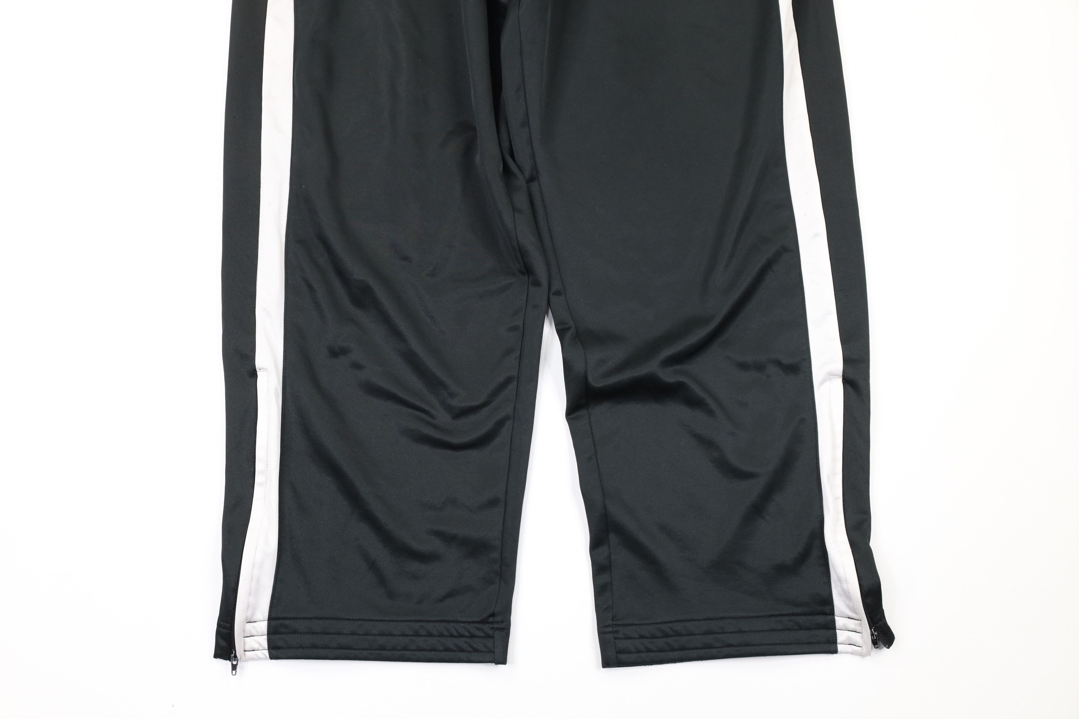 Nike × Vintage Vintage Nike Flight Spell Out Wide Leg Sweatpants Black XL Size 38 - 3 Thumbnail