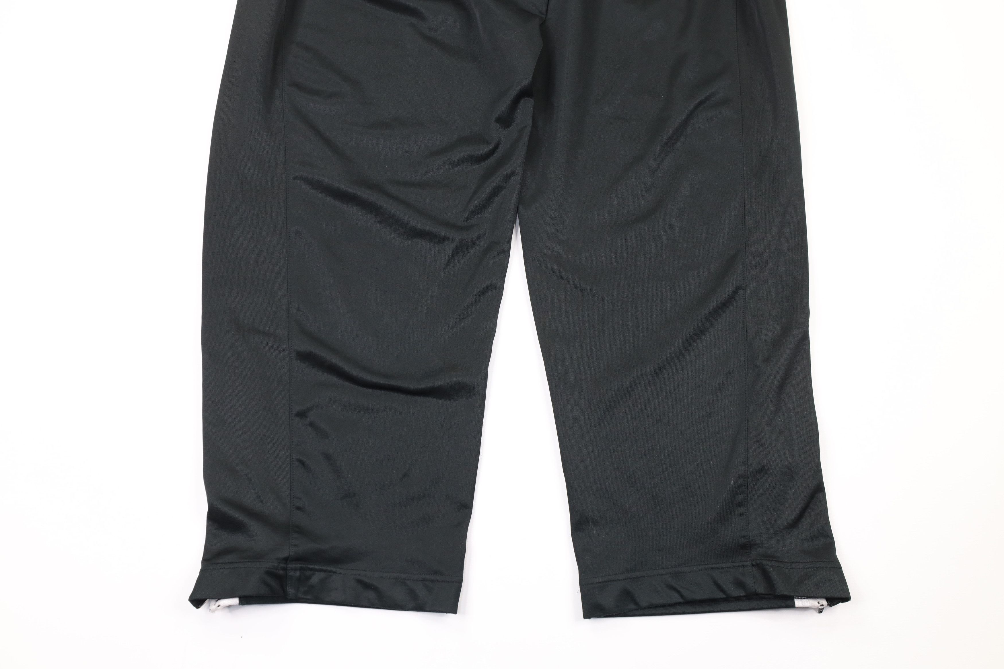 Nike × Vintage Vintage Nike Flight Spell Out Wide Leg Sweatpants Black XL Size 38 - 10 Thumbnail