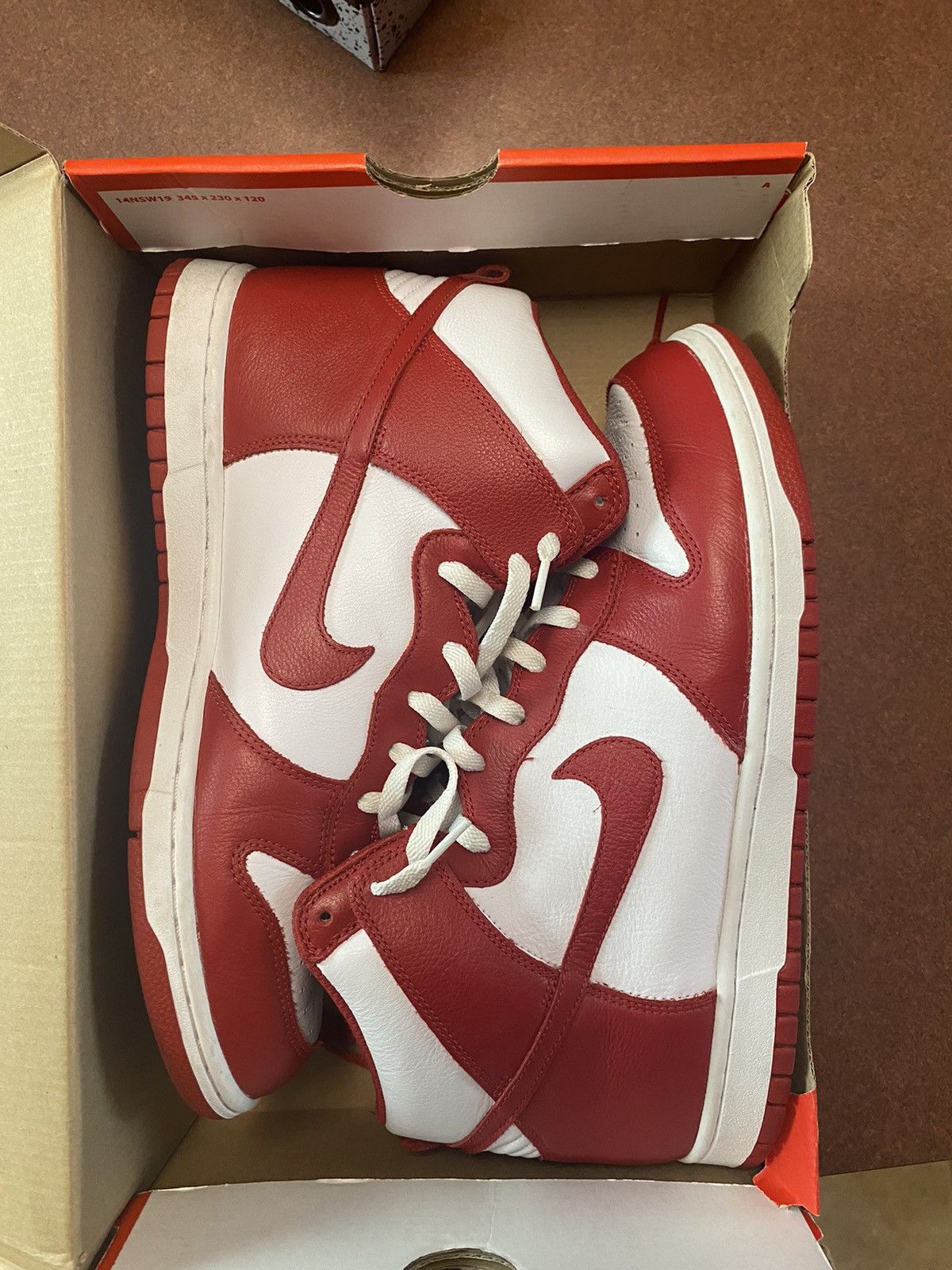 image of Nike Dunk St. Johns Shoes in Red, Men's (Size 11.5)
