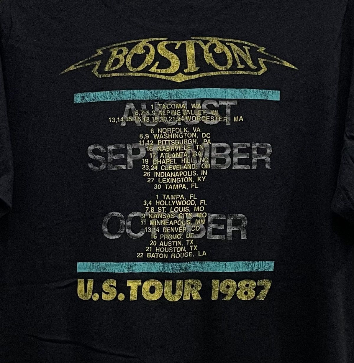 Band Tees BOSTON US TOUR 1987 repro Size US L / EU 52-54 / 3 - 4 Thumbnail