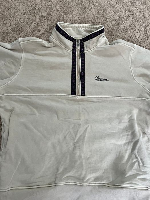 Supreme Supreme Overdyed Half Zip Sweatshirt FW18 | Grailed