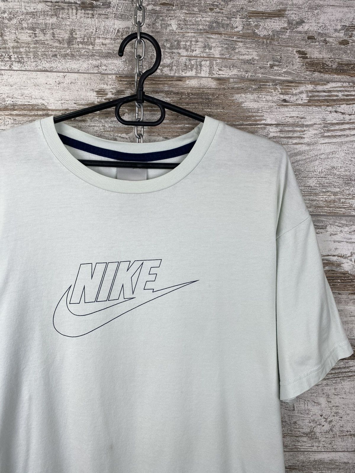 Nike × Vintage Mens Vintage Nike swoosh T Shirt big logo y2k streetwear Size US XL / EU 56 / 4 - 2 Thumbnail