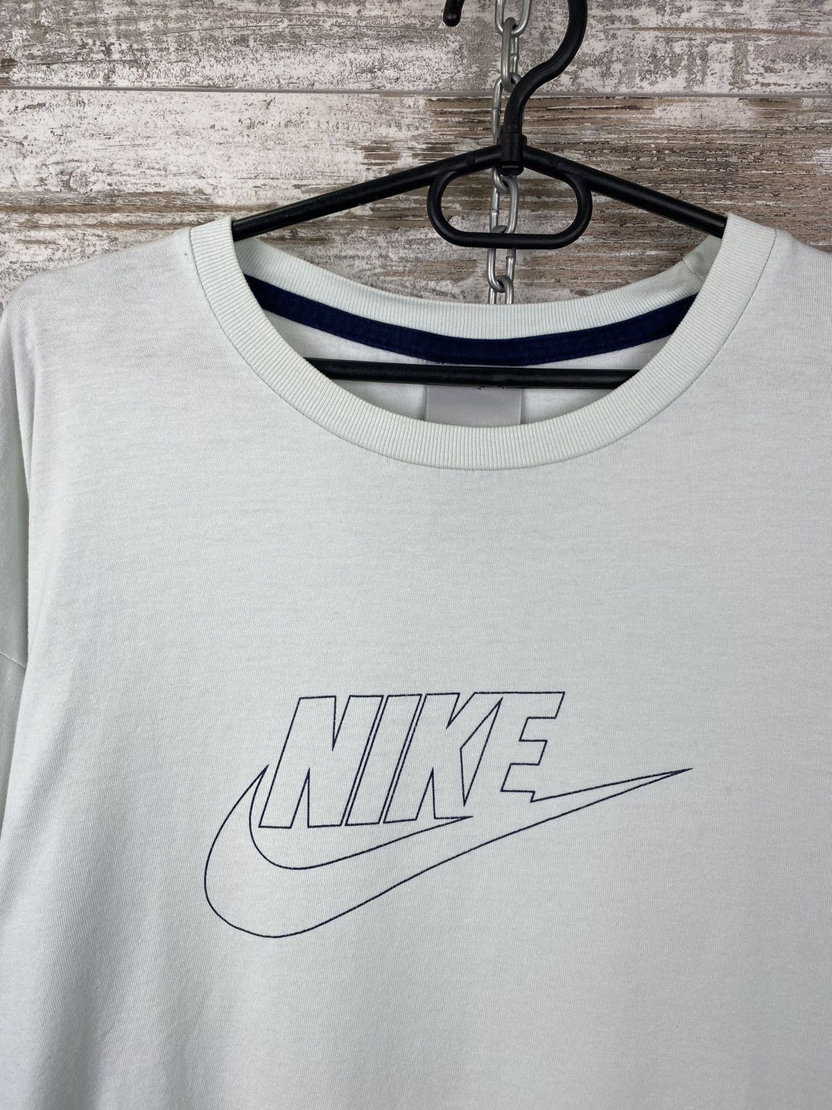 Nike × Vintage Mens Vintage Nike swoosh T Shirt big logo y2k streetwear Size US XL / EU 56 / 4 - 3 Thumbnail