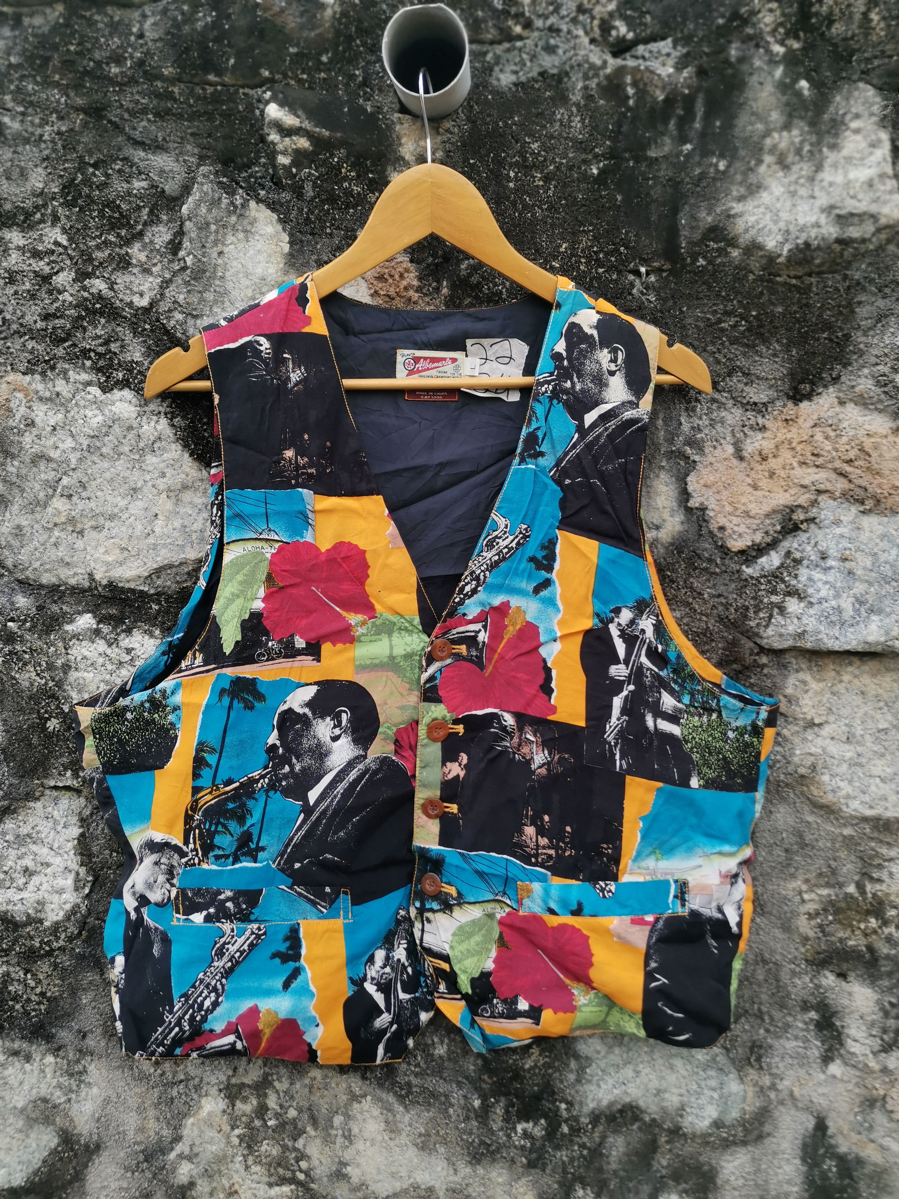 image of Archival Clothing x Band Tees Vintage 90's Band Fullprint Vest, Men's (Size Large)