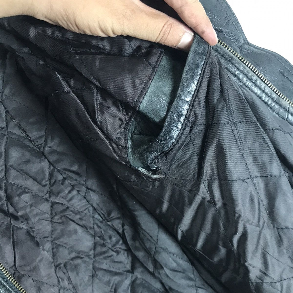 Genuine Leather × Japanese Brand Cowhide Issey Miyake Inspired Oversize Leather Jacket Size US L / EU 52-54 / 3 - 21 Thumbnail